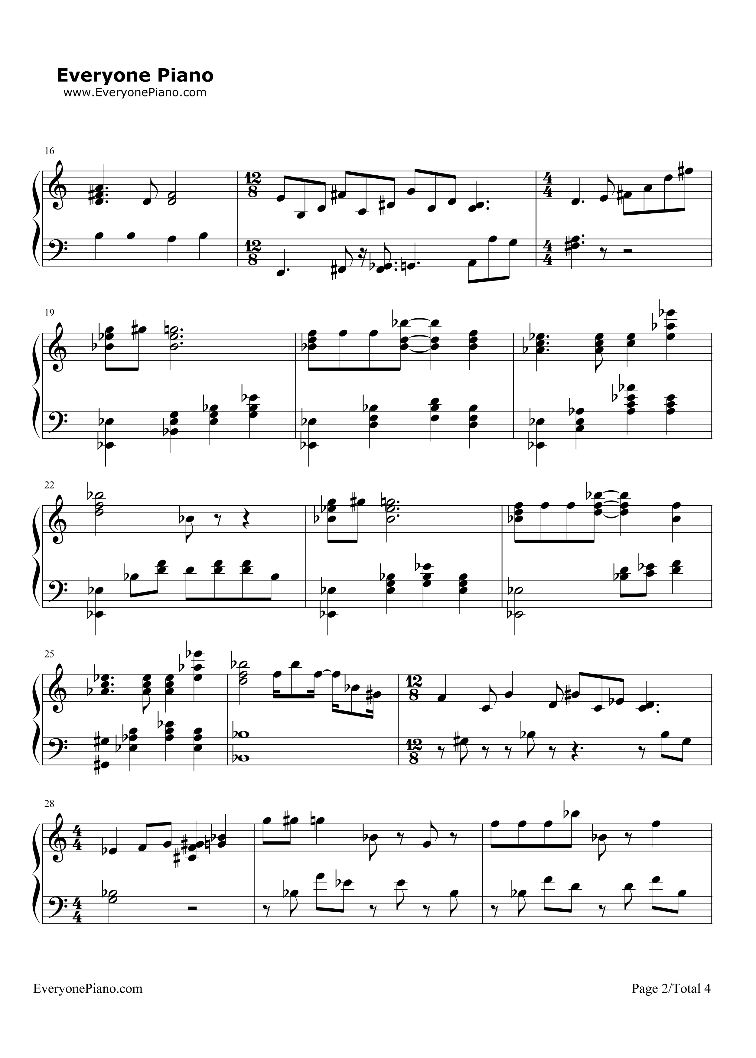 Think_of_Me钢琴谱_克莉丝汀（Christine_Daaé)