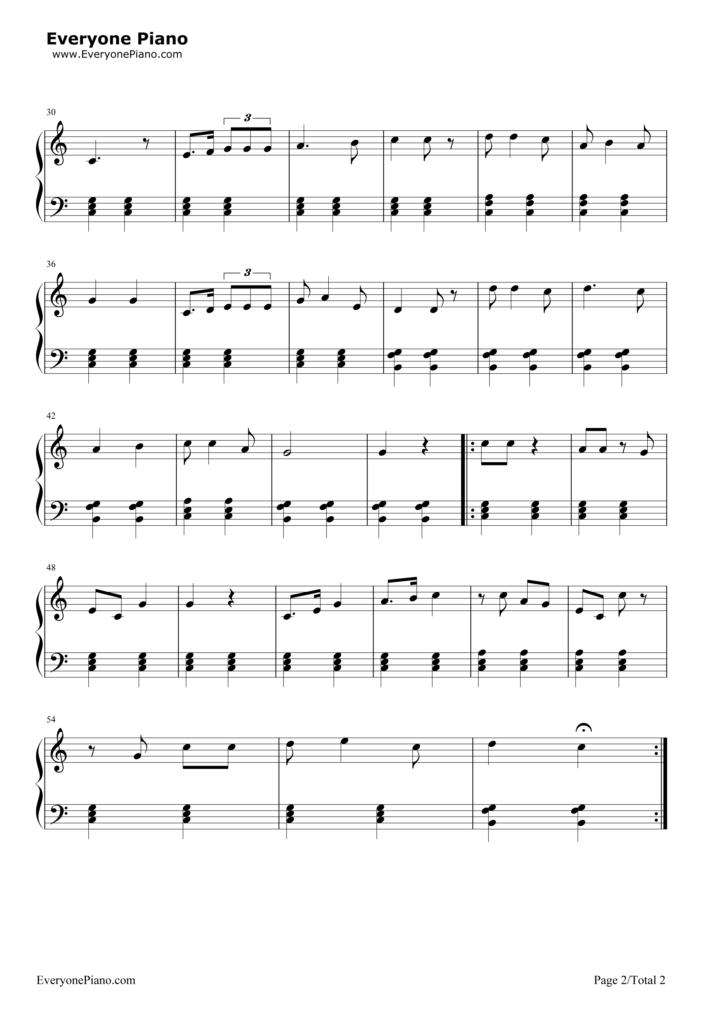 毕业歌钢琴谱_聂耳