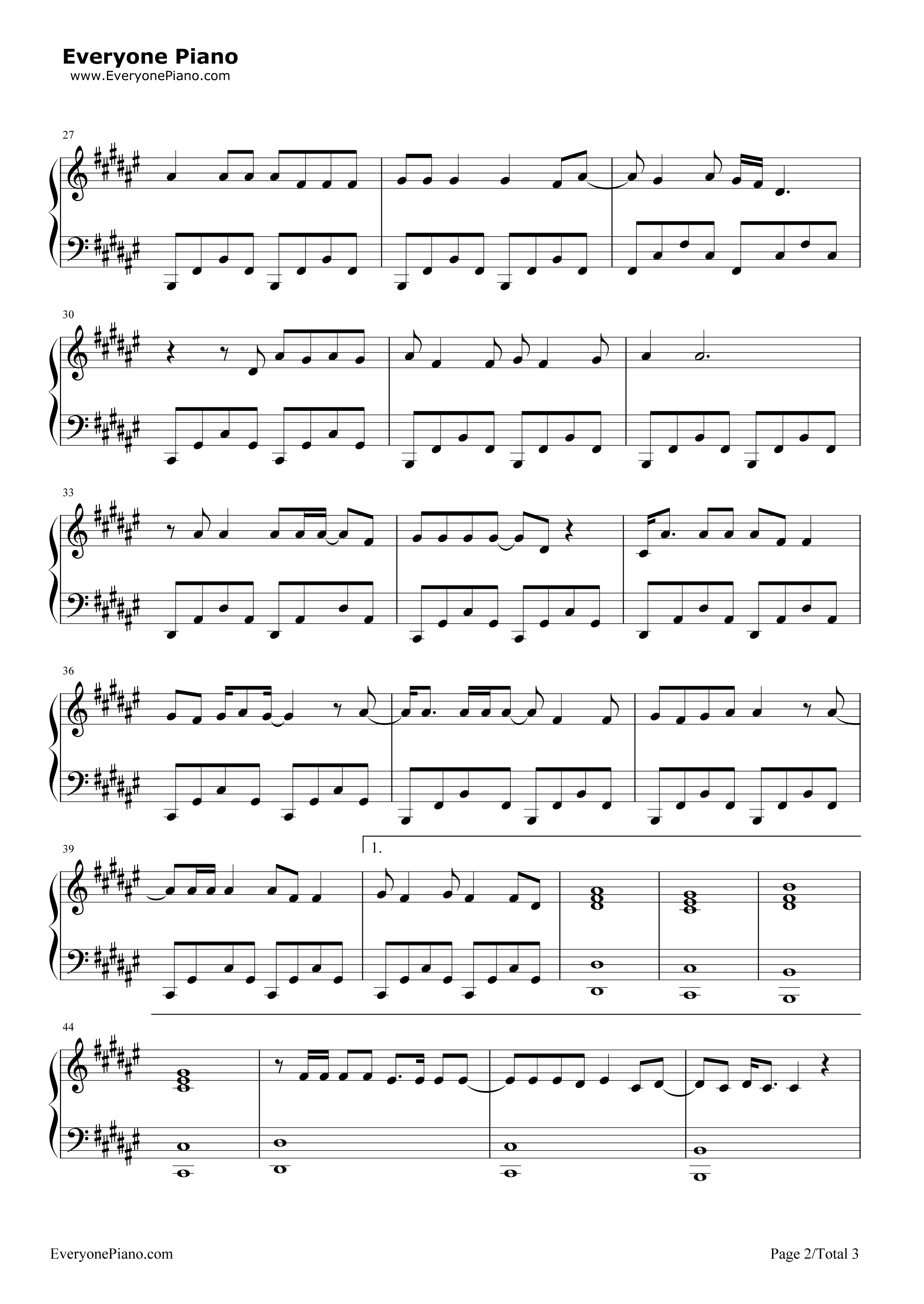 Wish_That_You_Were_Here钢琴谱_Florence_and_the_Machine