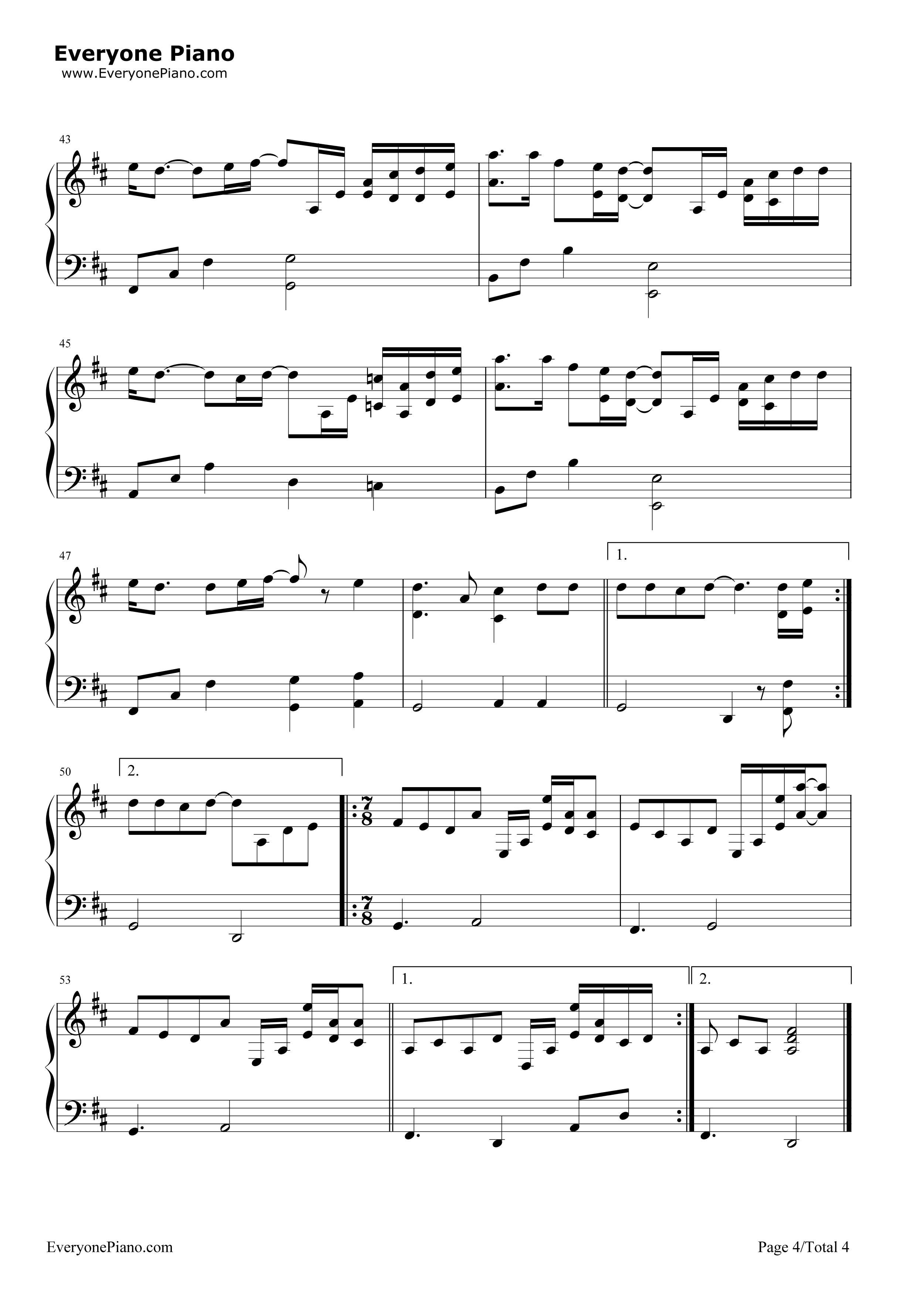 Song_for_Friends钢琴谱_麻枝准