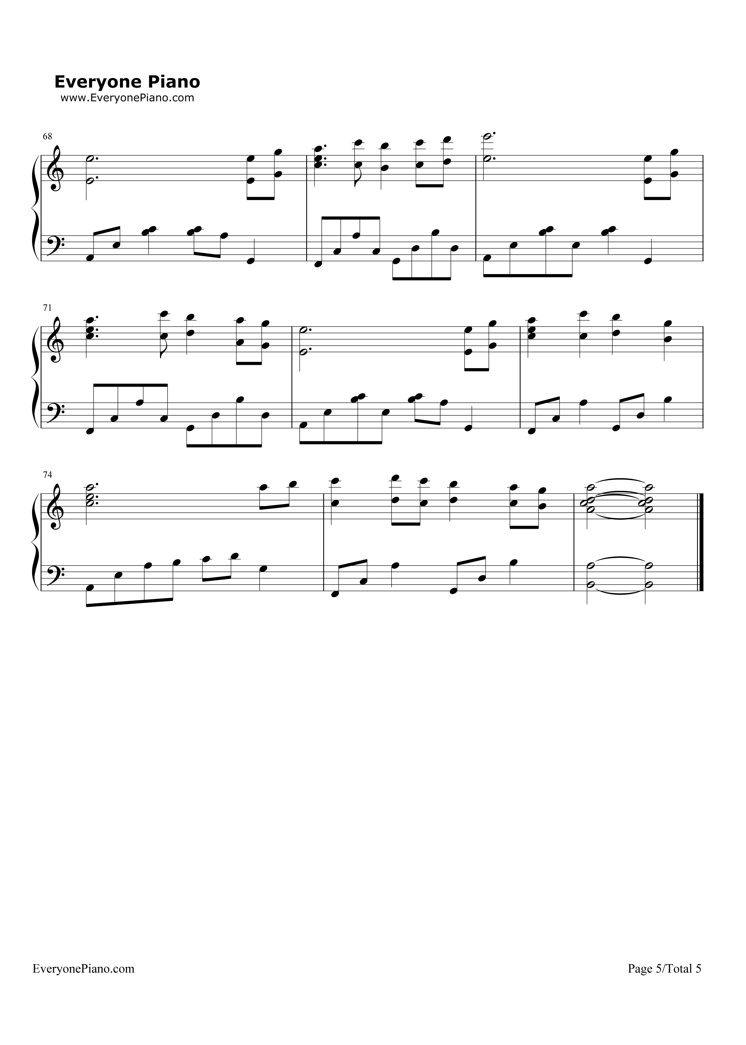 海之女神钢琴谱_神思者