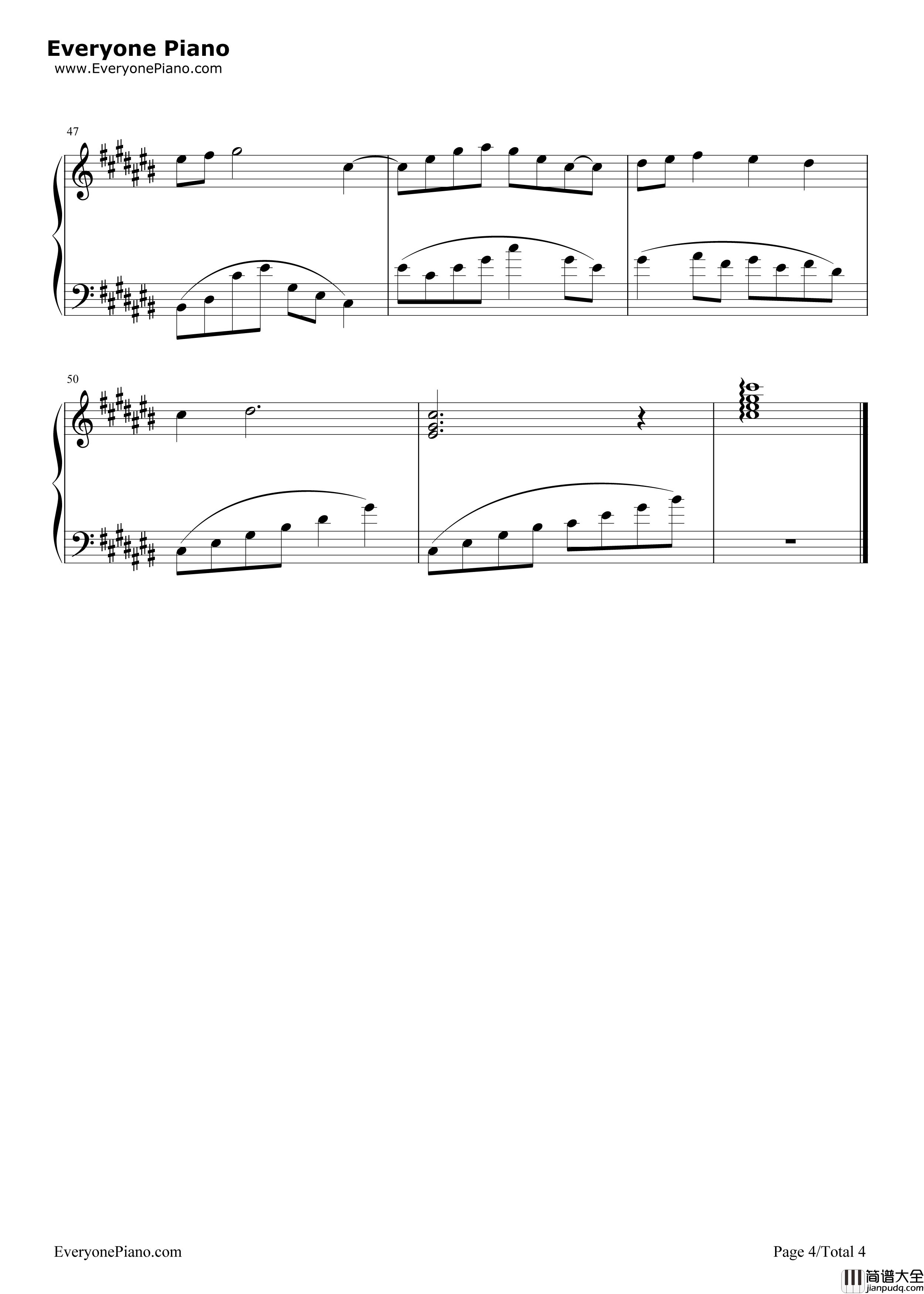 巴巴多斯岛的白沙钢琴谱_班得瑞