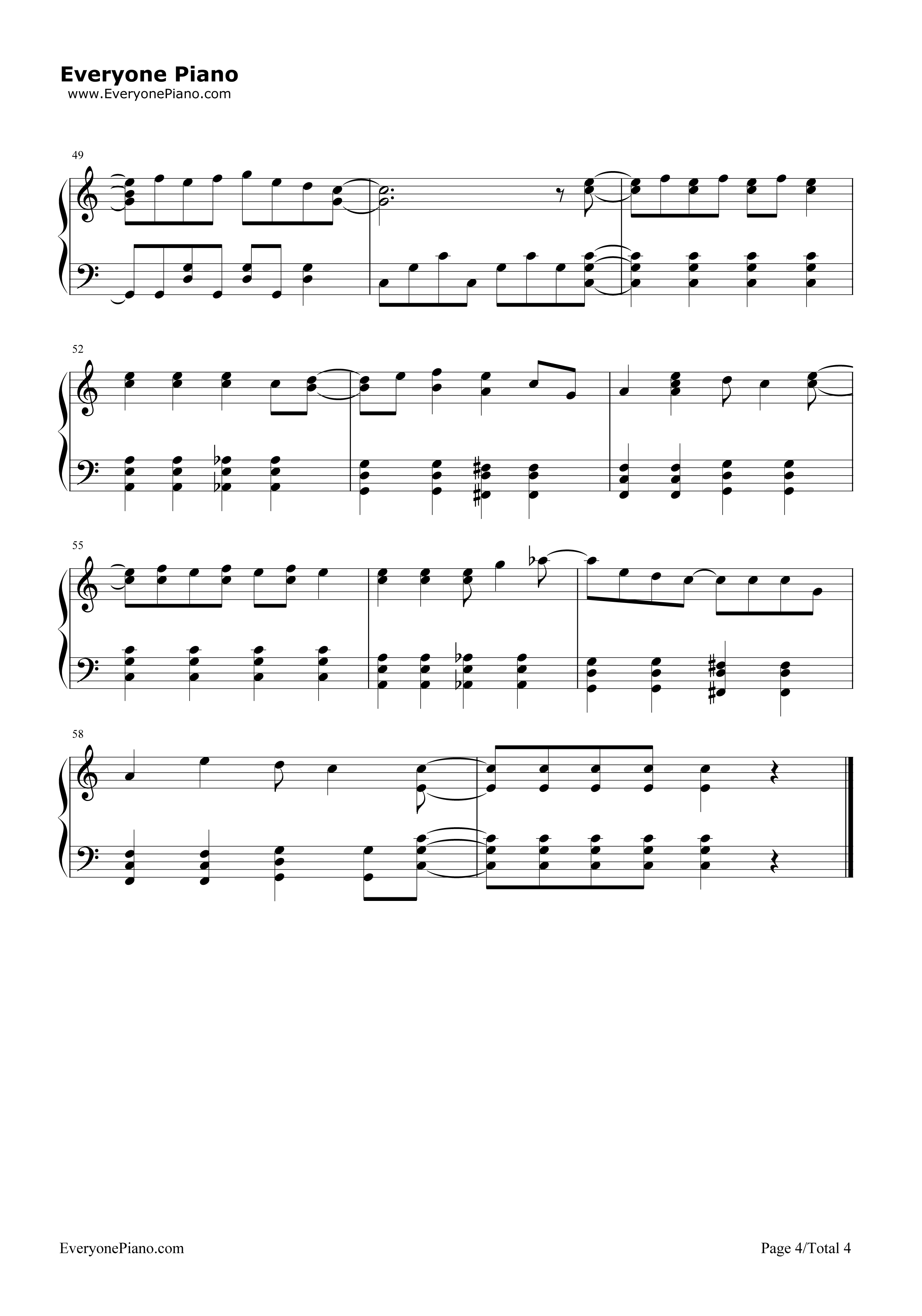 收服一切钢琴谱_佐香智久