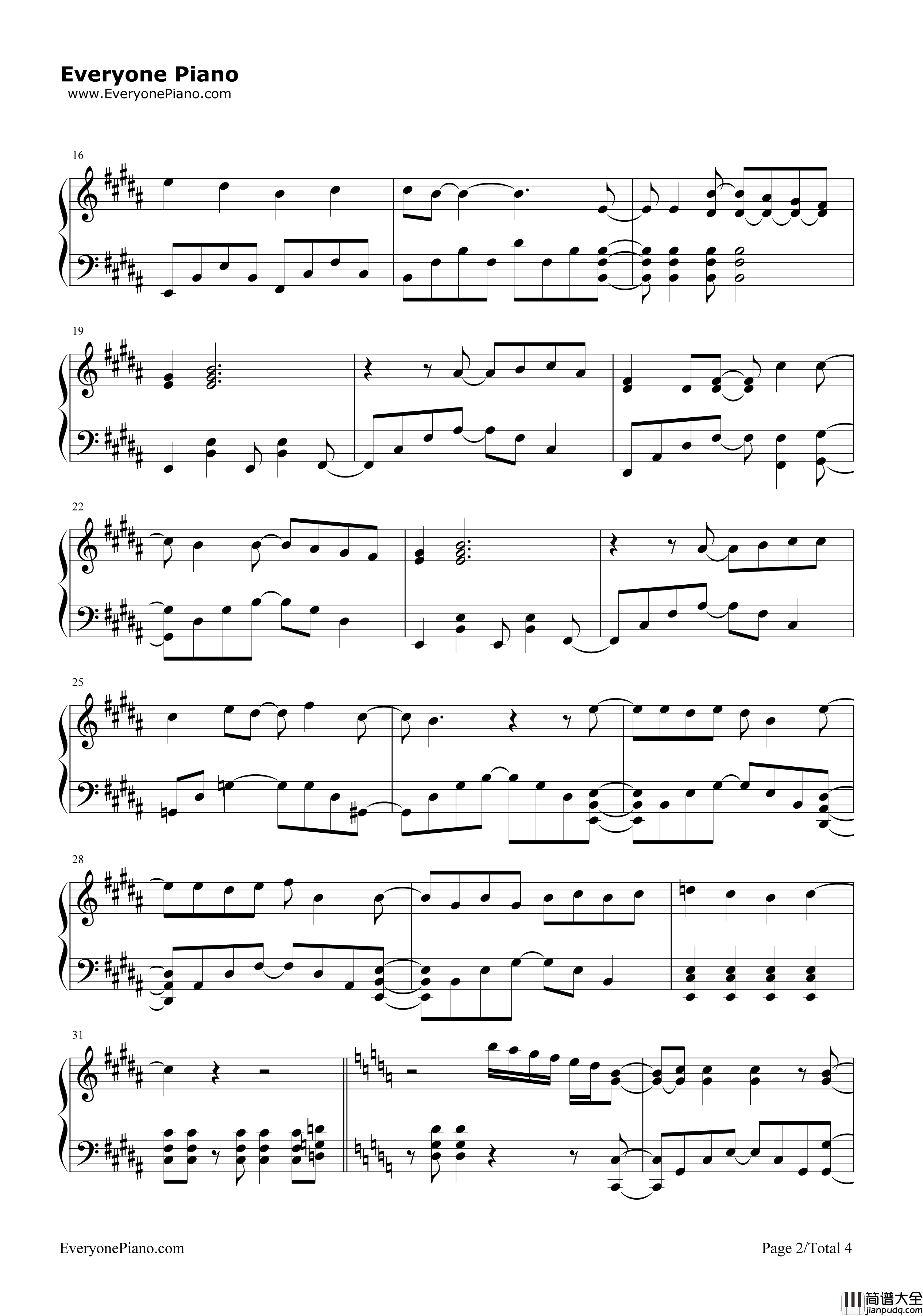 收服一切钢琴谱_佐香智久