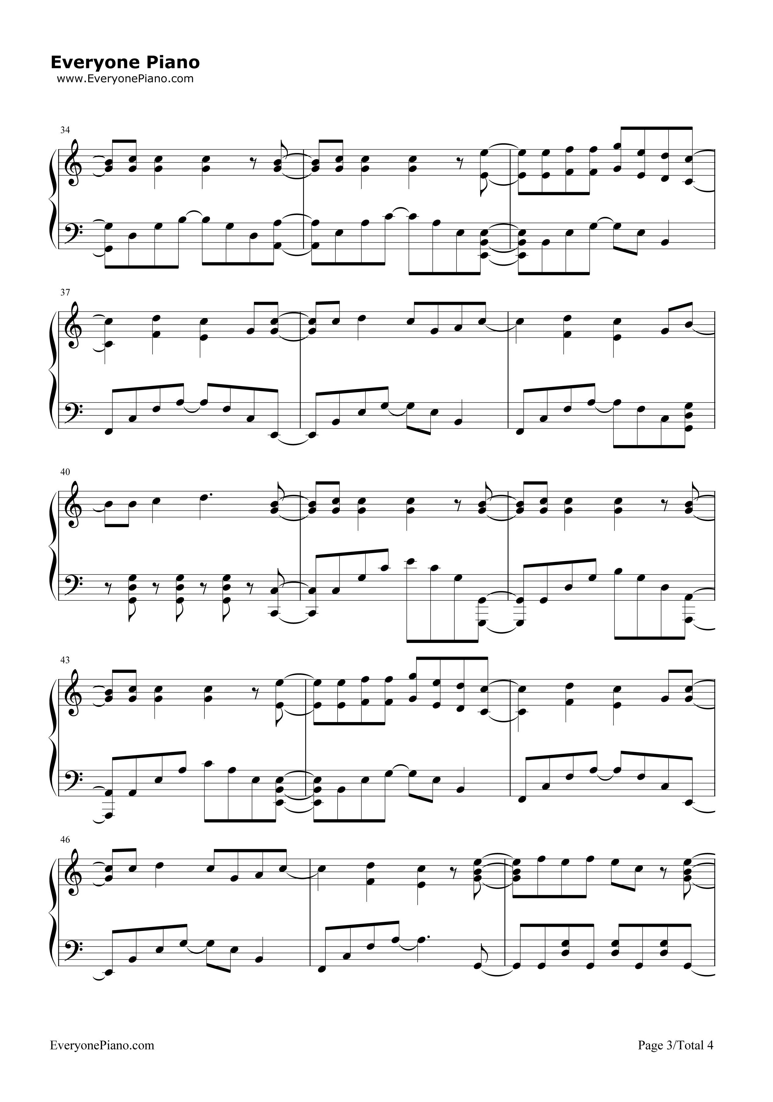 收服一切钢琴谱_佐香智久