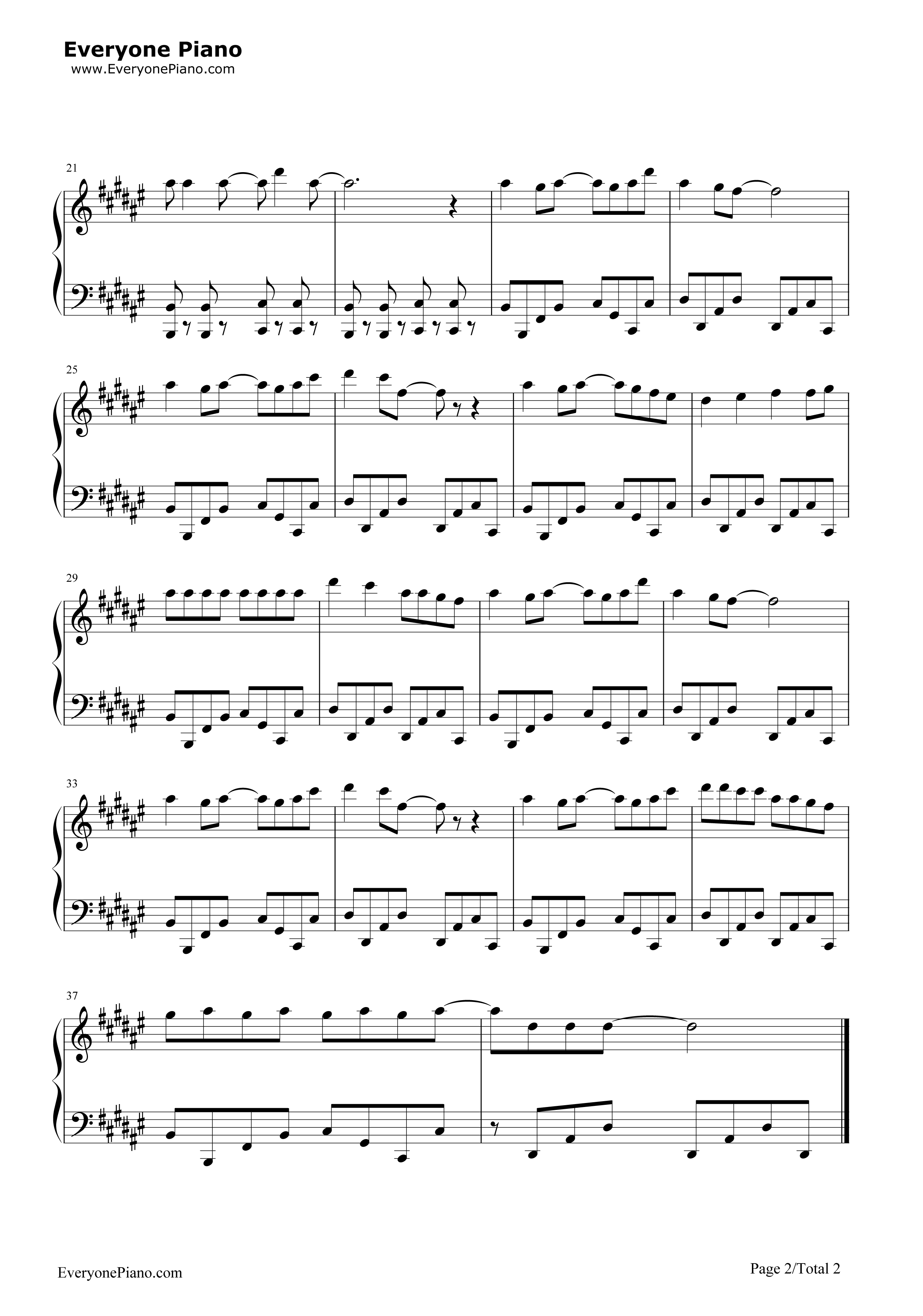 Os钢琴谱_藤和艾莉欧（大龟明日香）