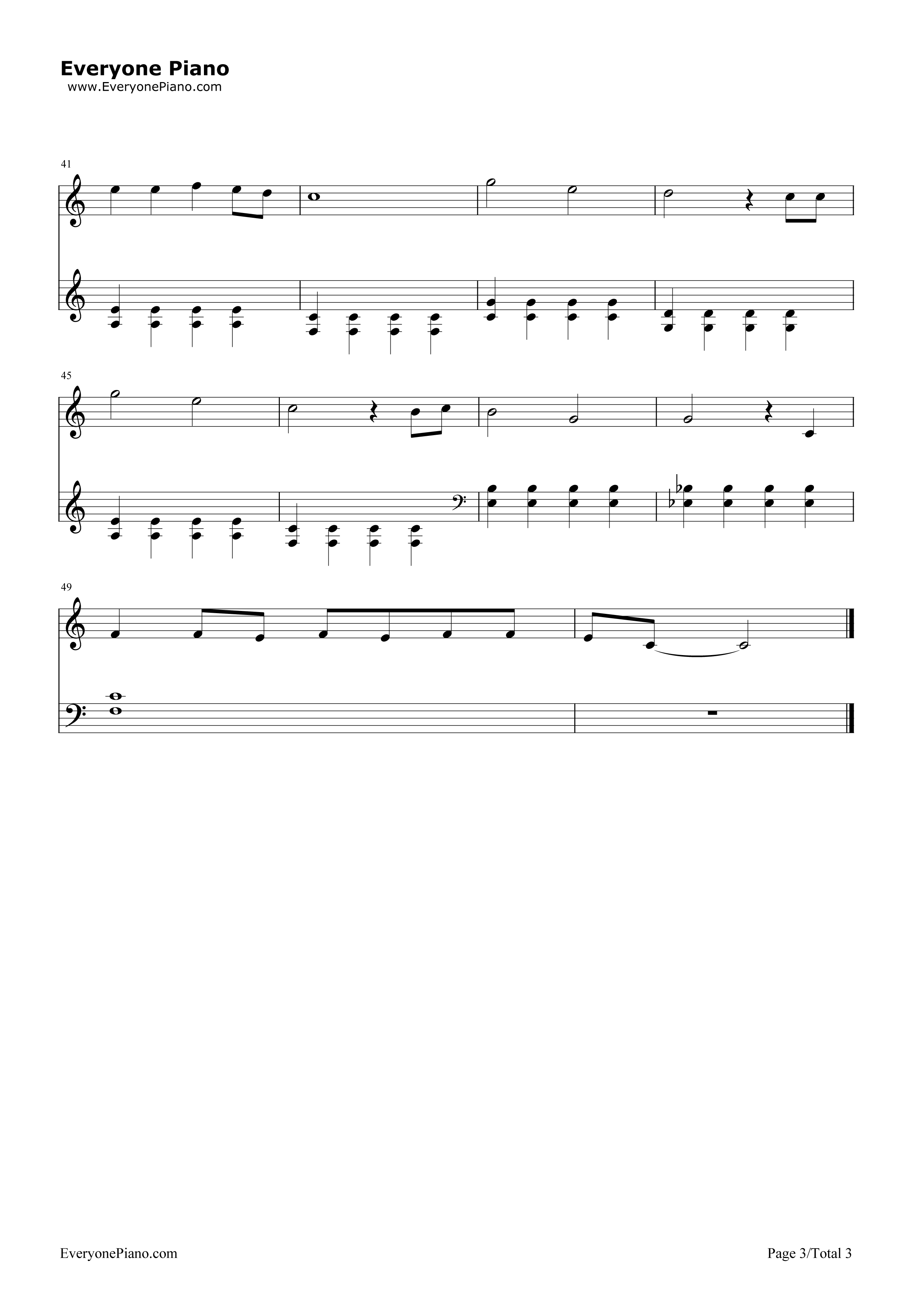 Let_It_Go超简单版钢琴谱_Demi_Lovato