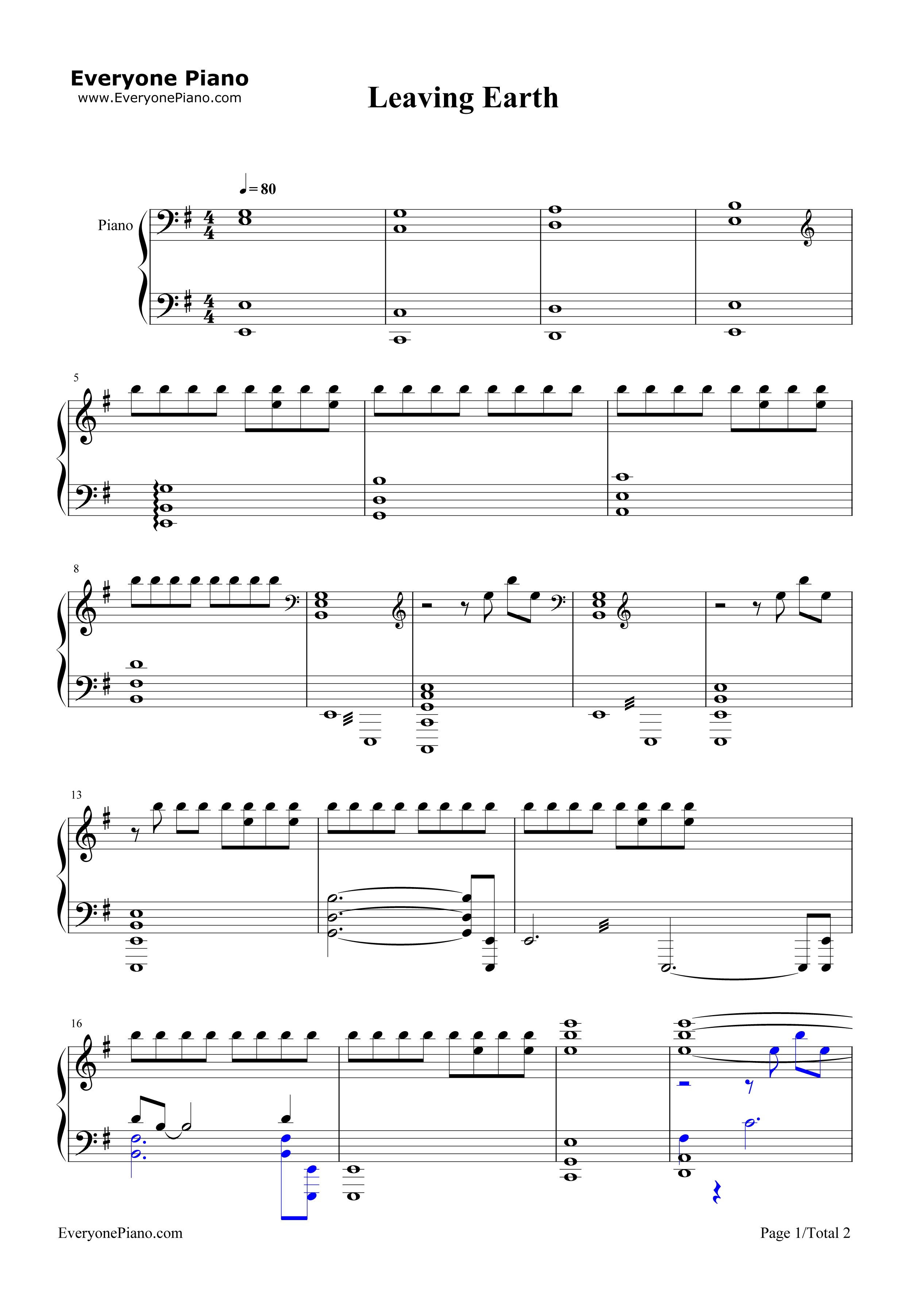 Leaving_Earth钢琴谱_Sam_Hulick