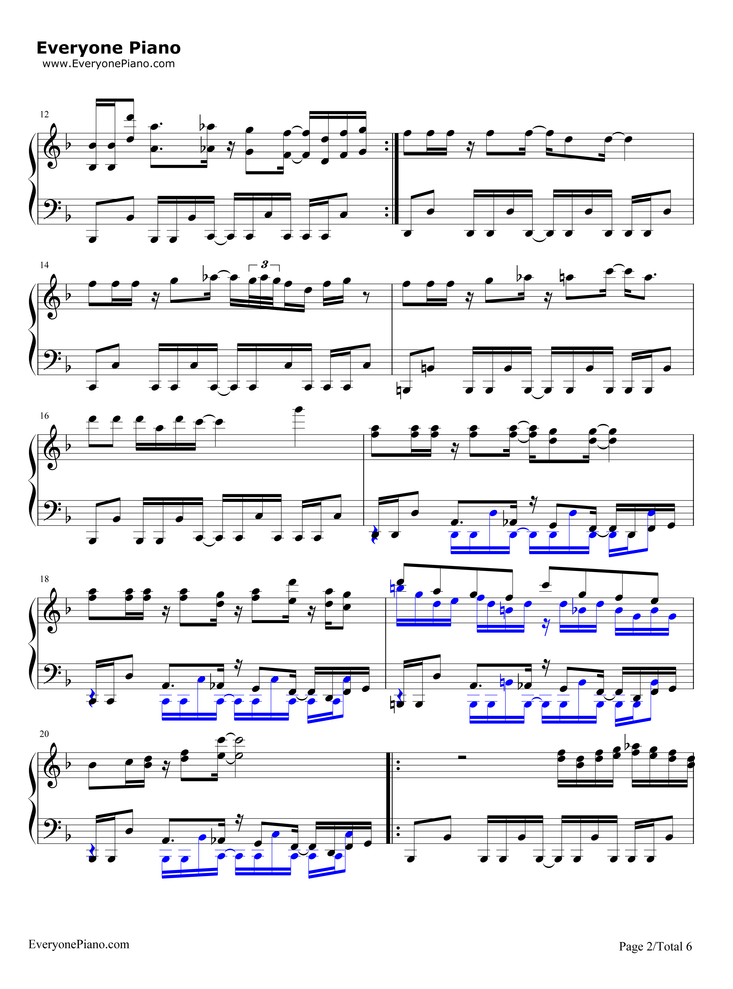 Megalovania钢琴谱_Toby_Fox