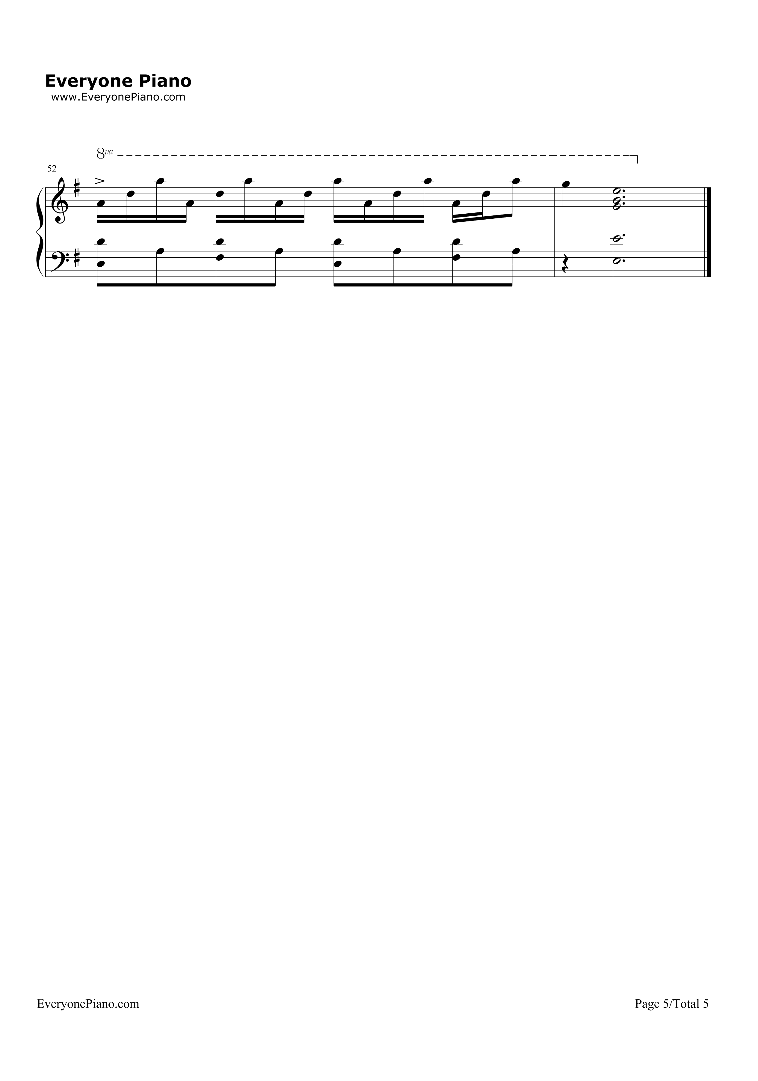 _天使爱美丽_主题曲钢琴谱_Yann_Tiersen