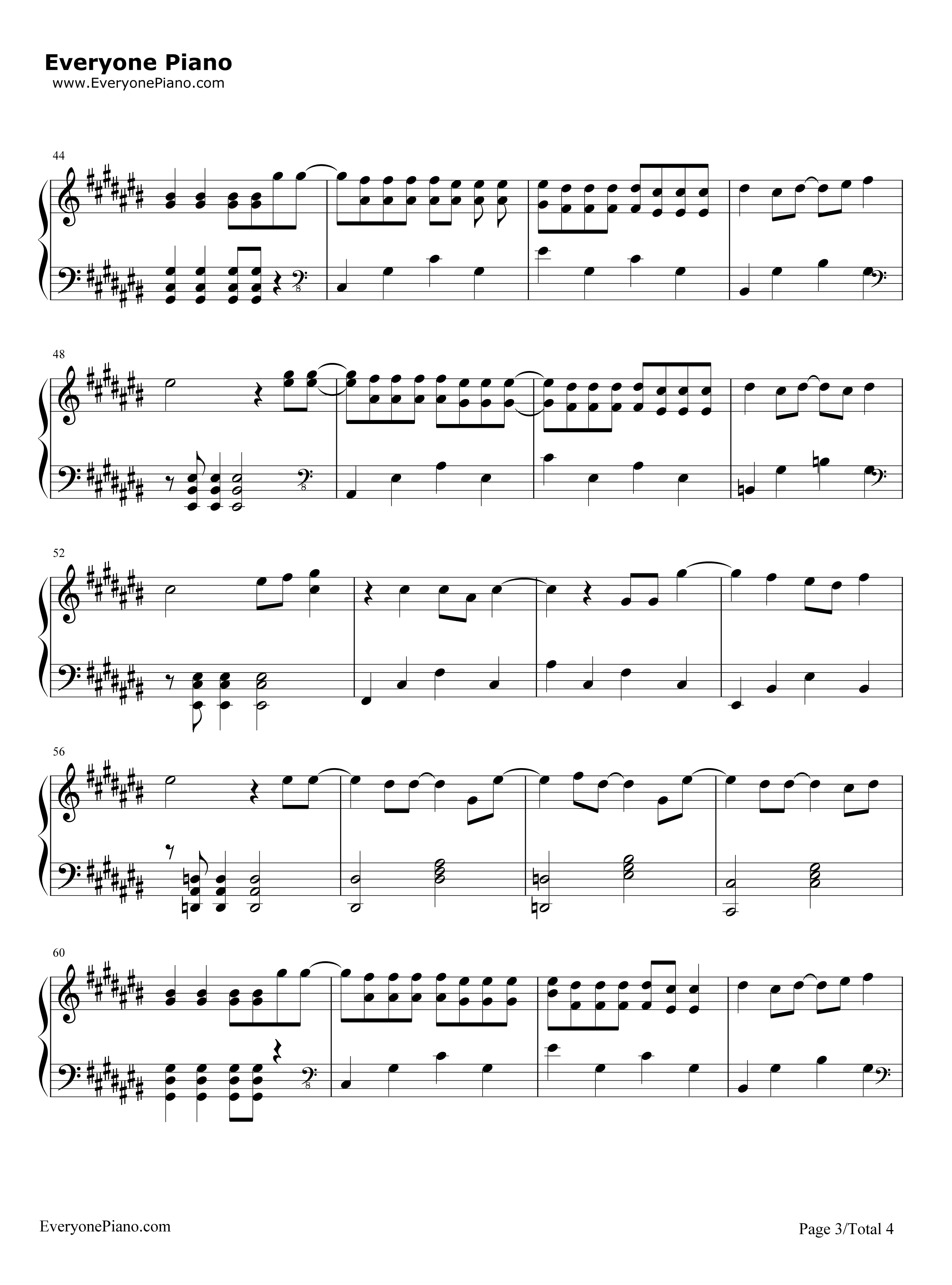 名前を呼ぶよ钢琴谱_Luck_Life