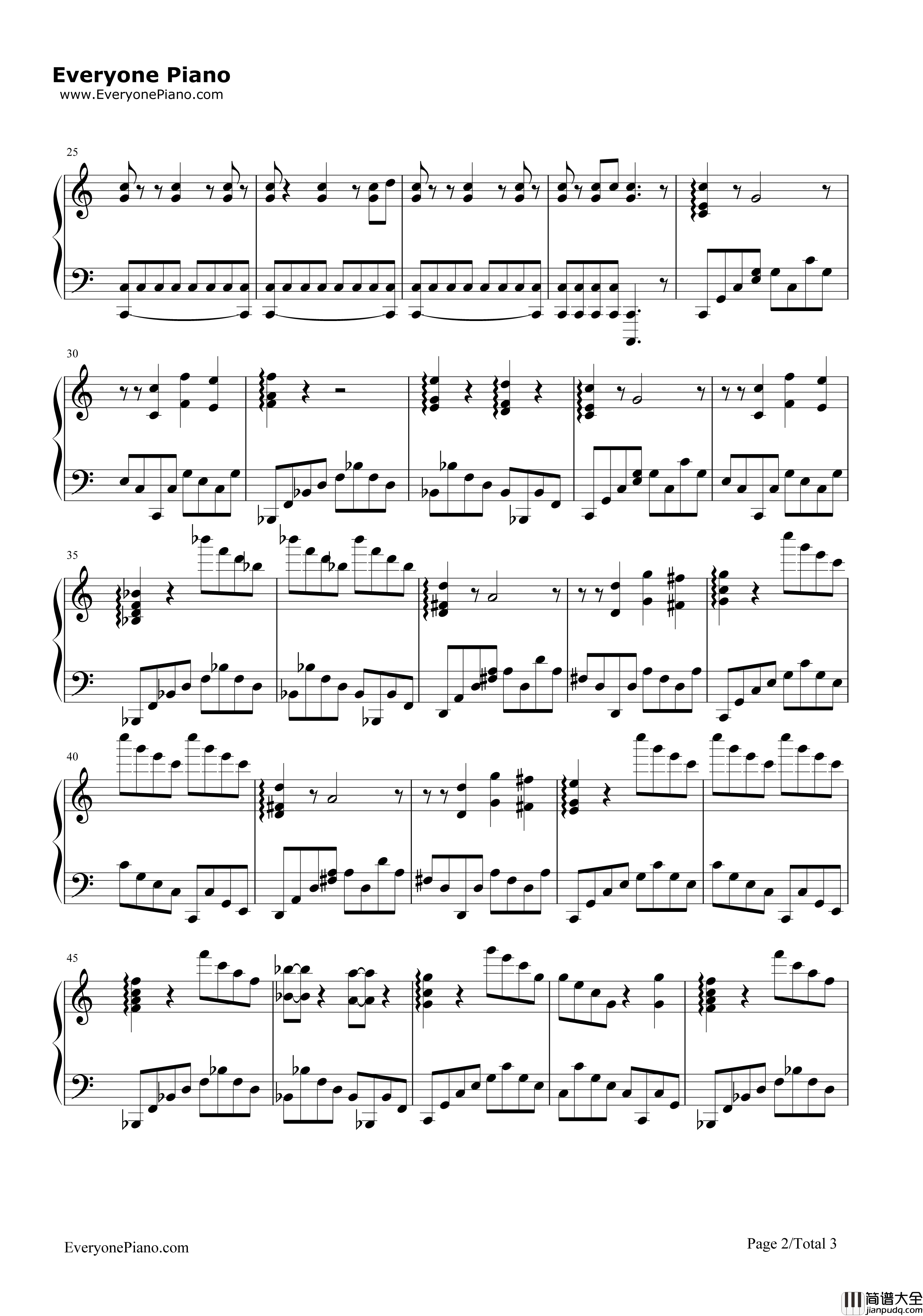 精灵宝可梦GO钢琴谱_任天堂公司