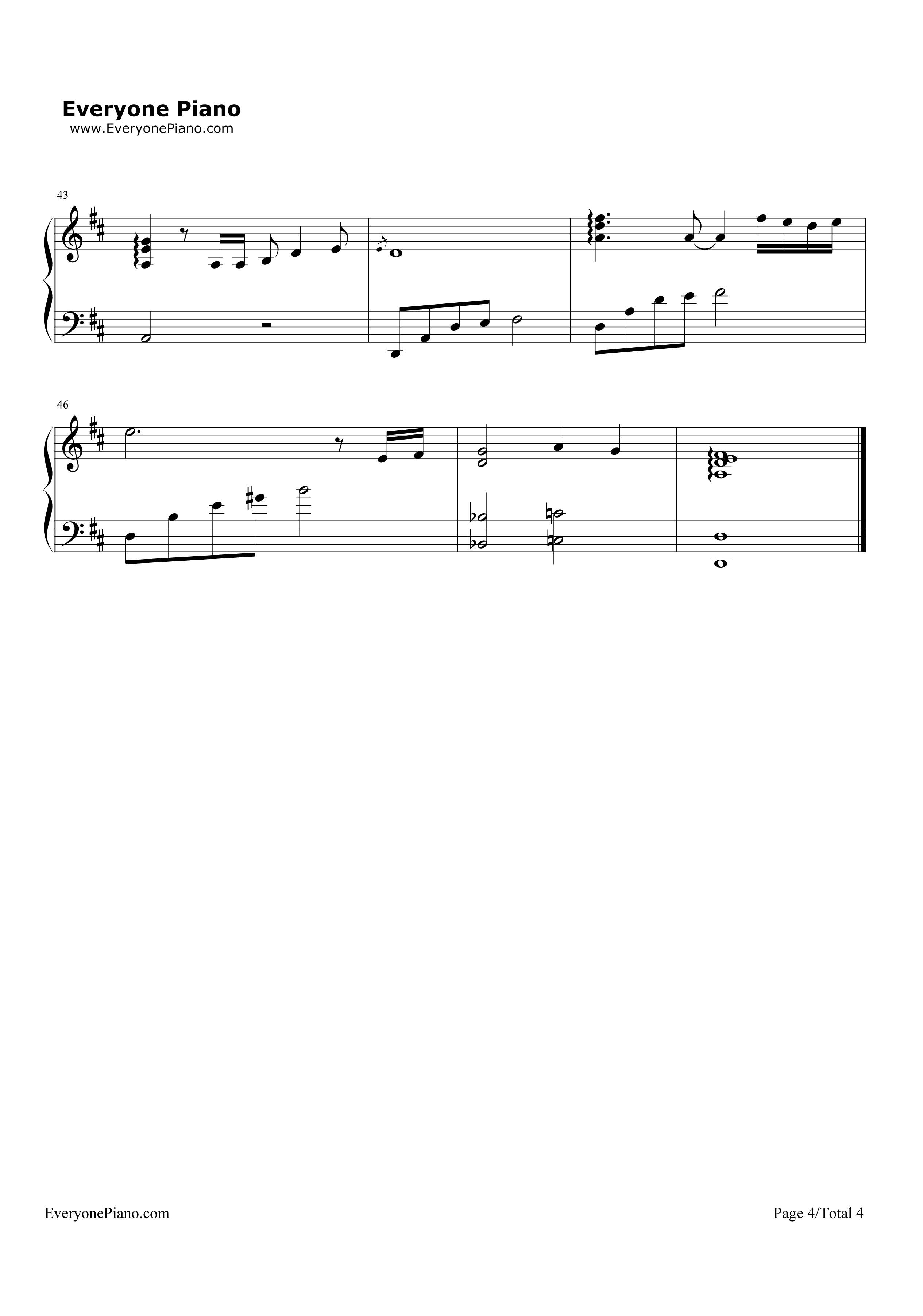 年少有你钢琴谱_李易峰