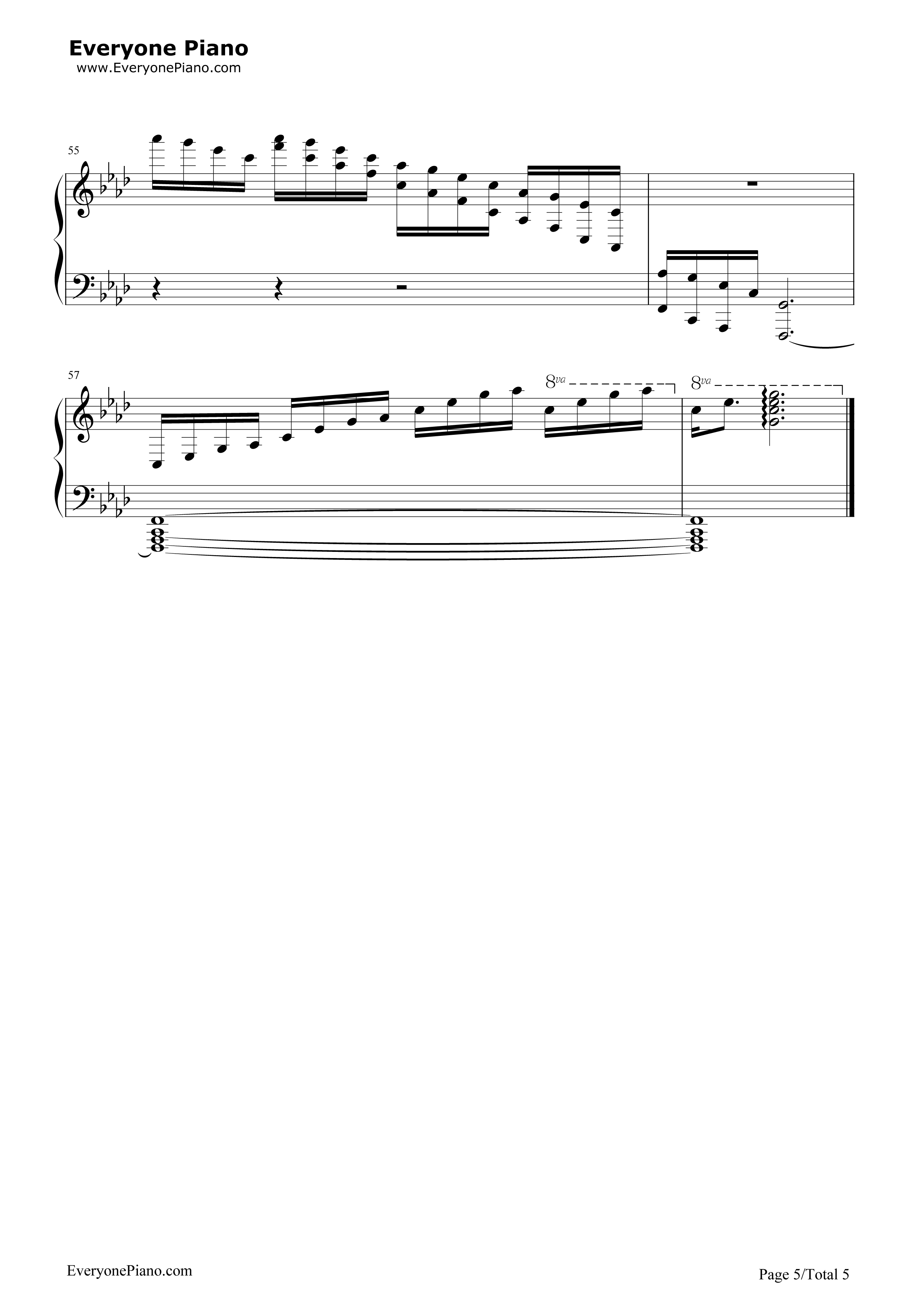 Bravely_You钢琴谱_Lia