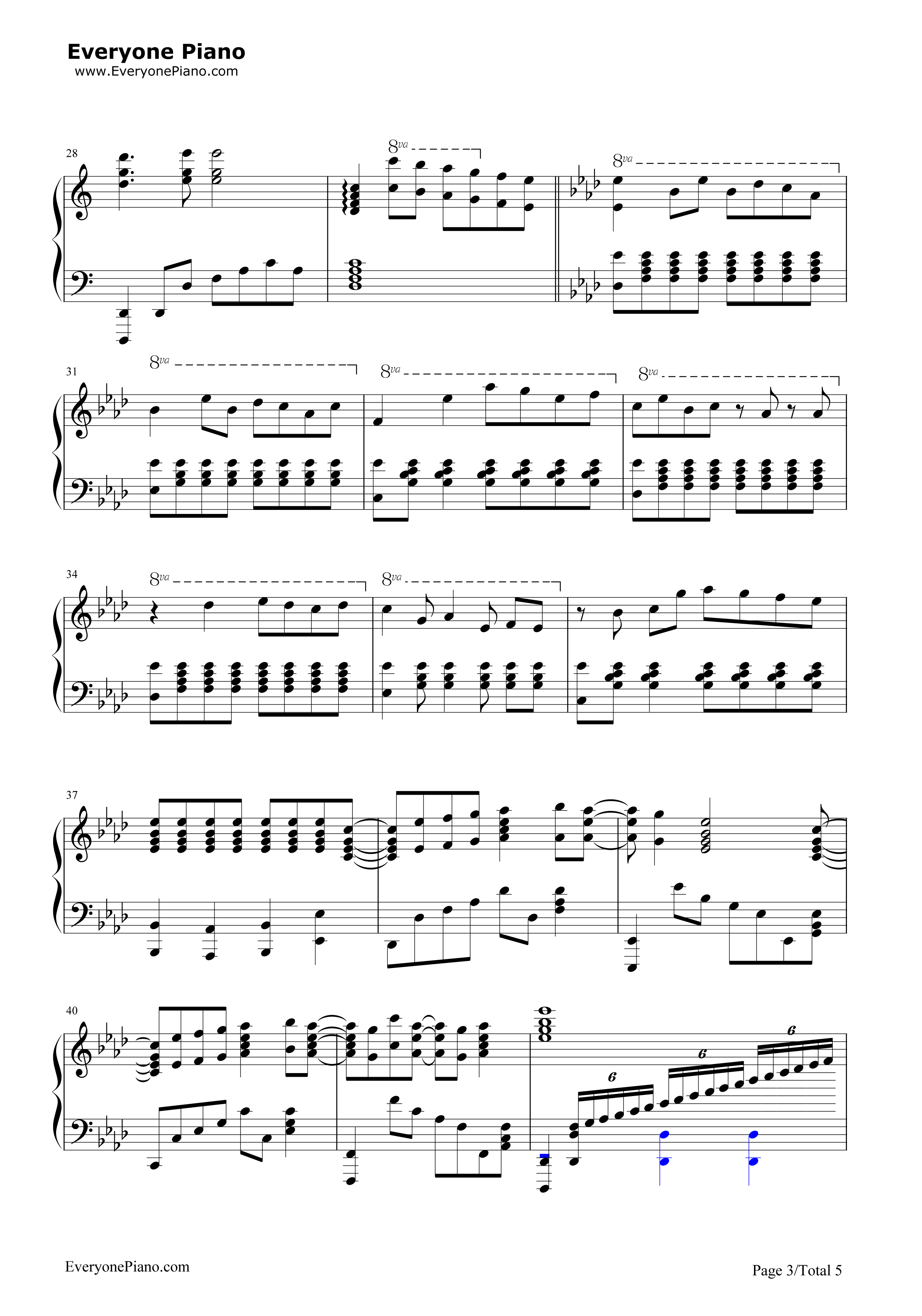 Bravely_You钢琴谱_Lia