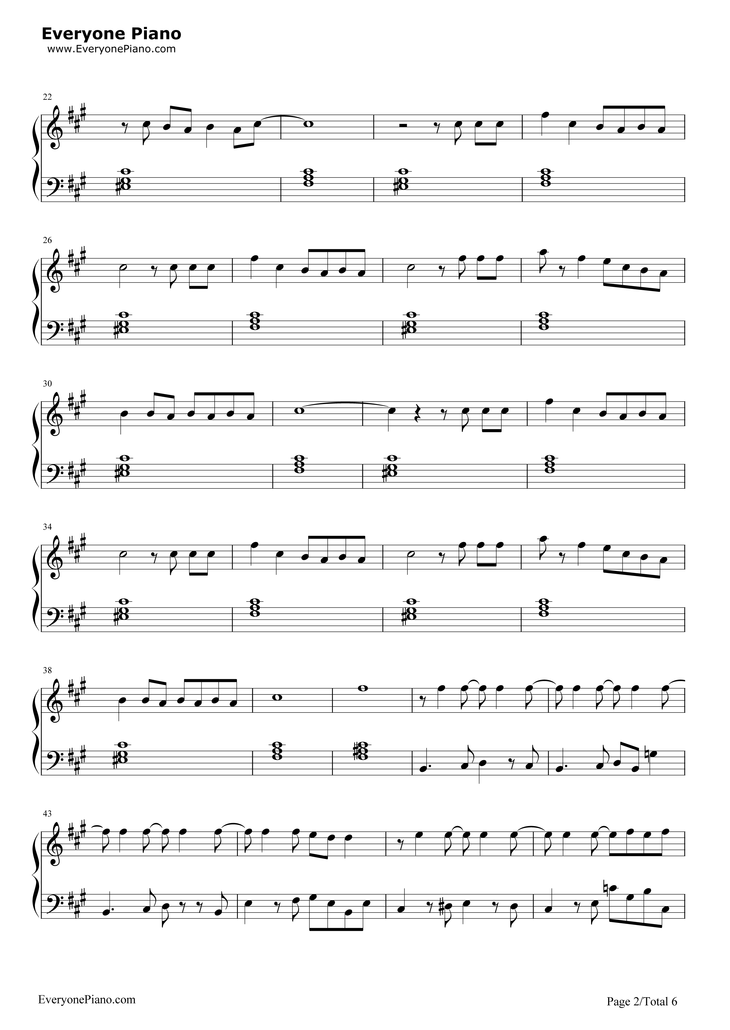 禁忌边界线钢琴谱_Walküre