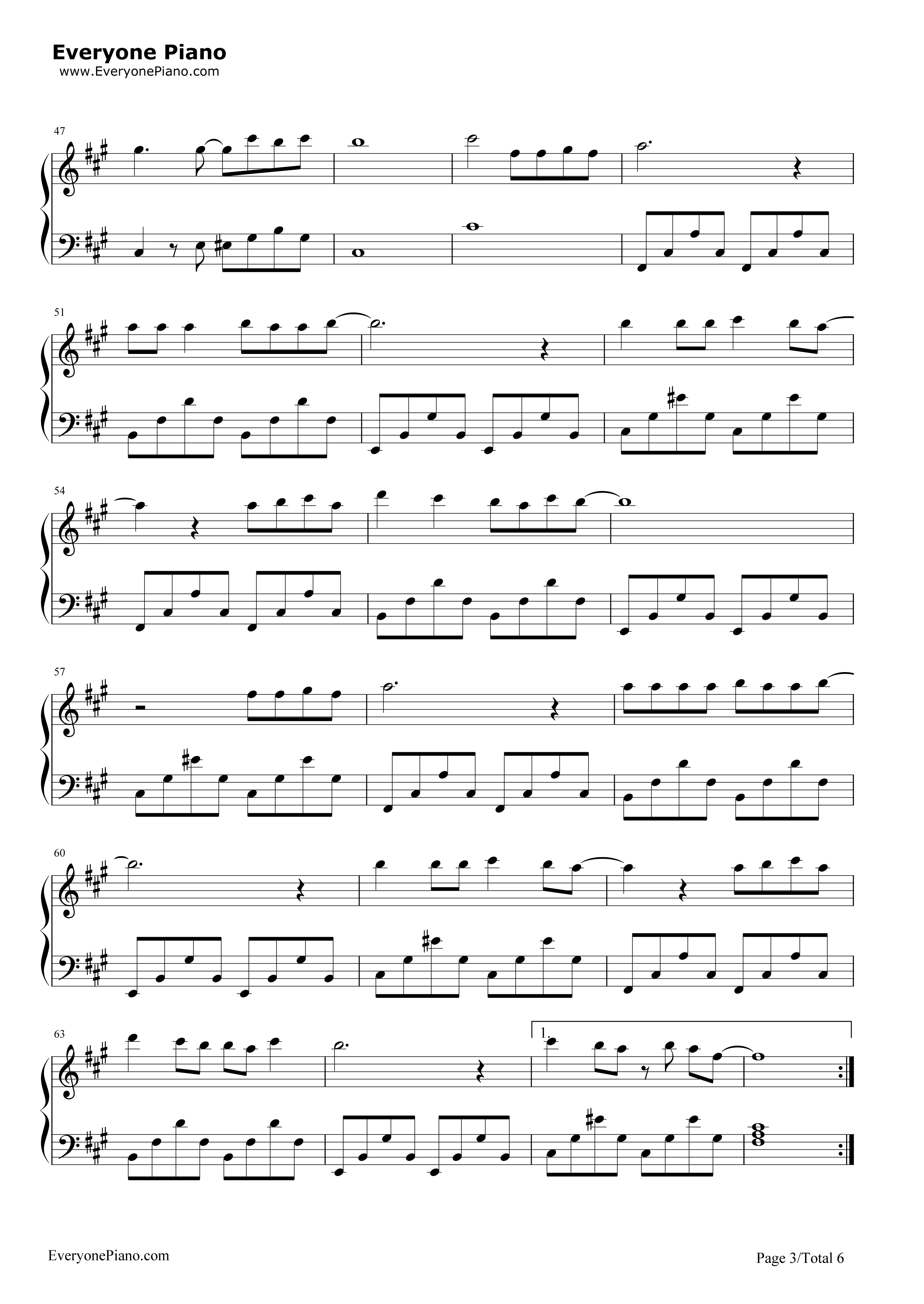 禁忌边界线钢琴谱_Walküre