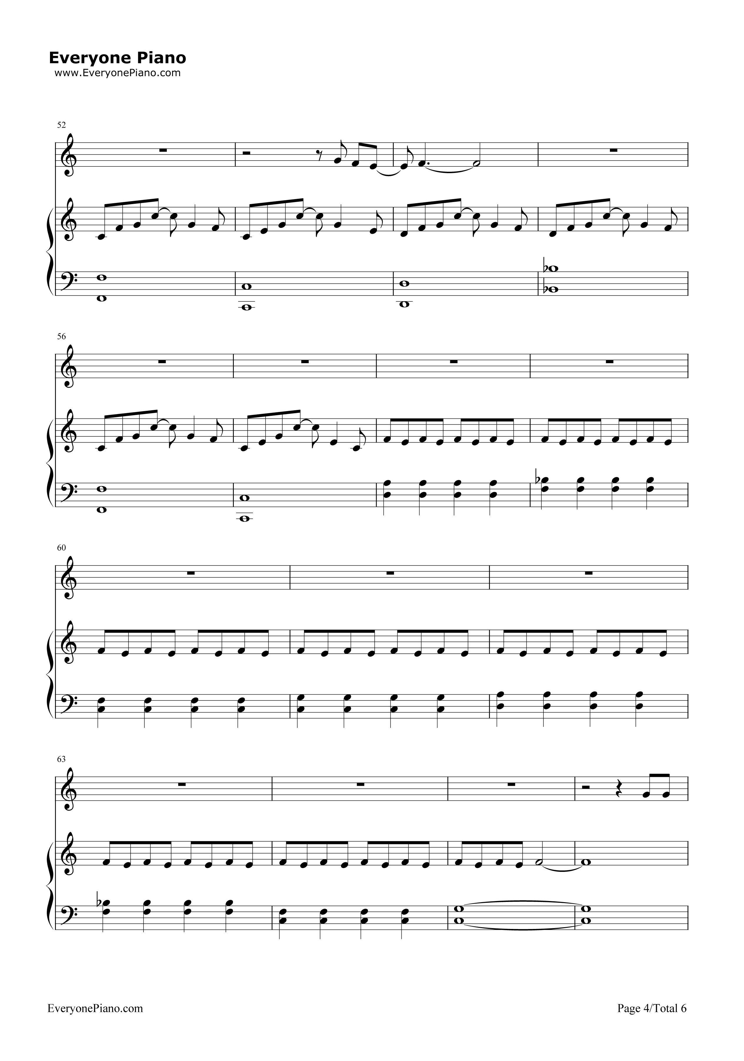 还在这里钢琴谱_刘亦菲_王铮亮