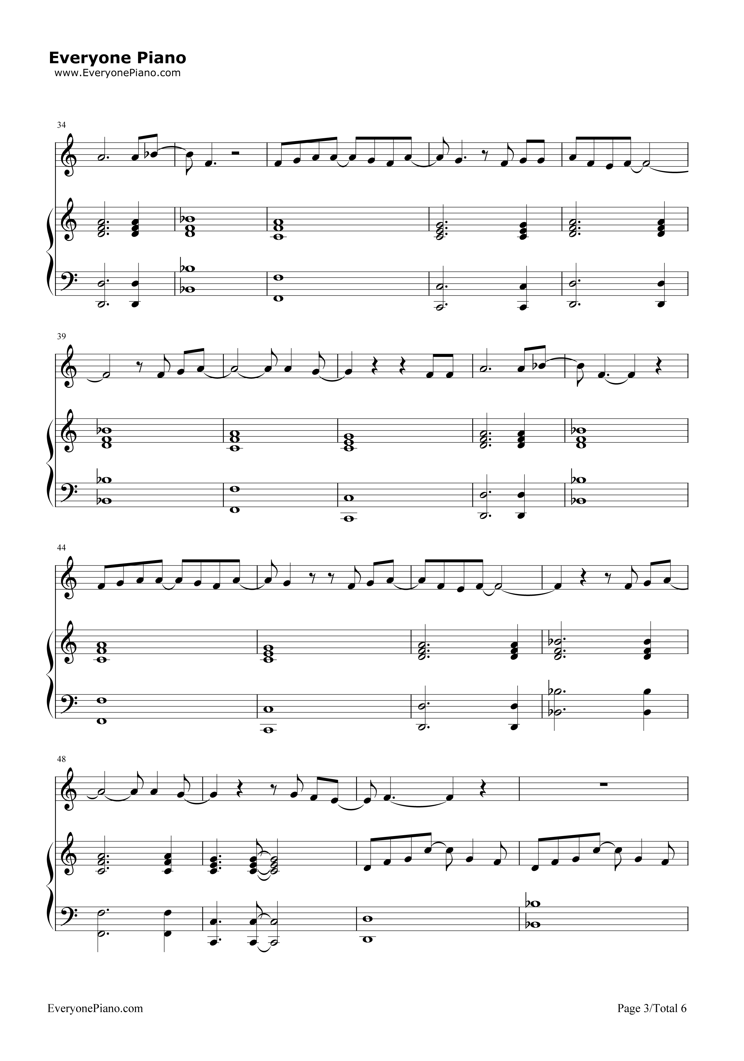 还在这里钢琴谱_刘亦菲_王铮亮