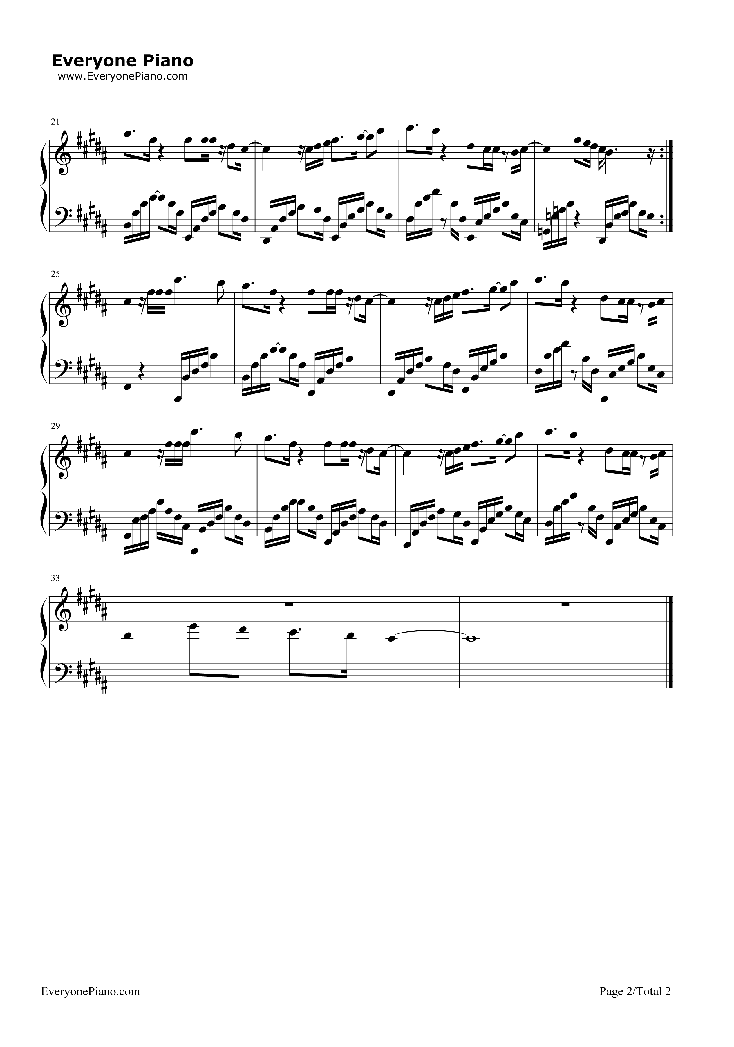 你钢琴谱_林依晨