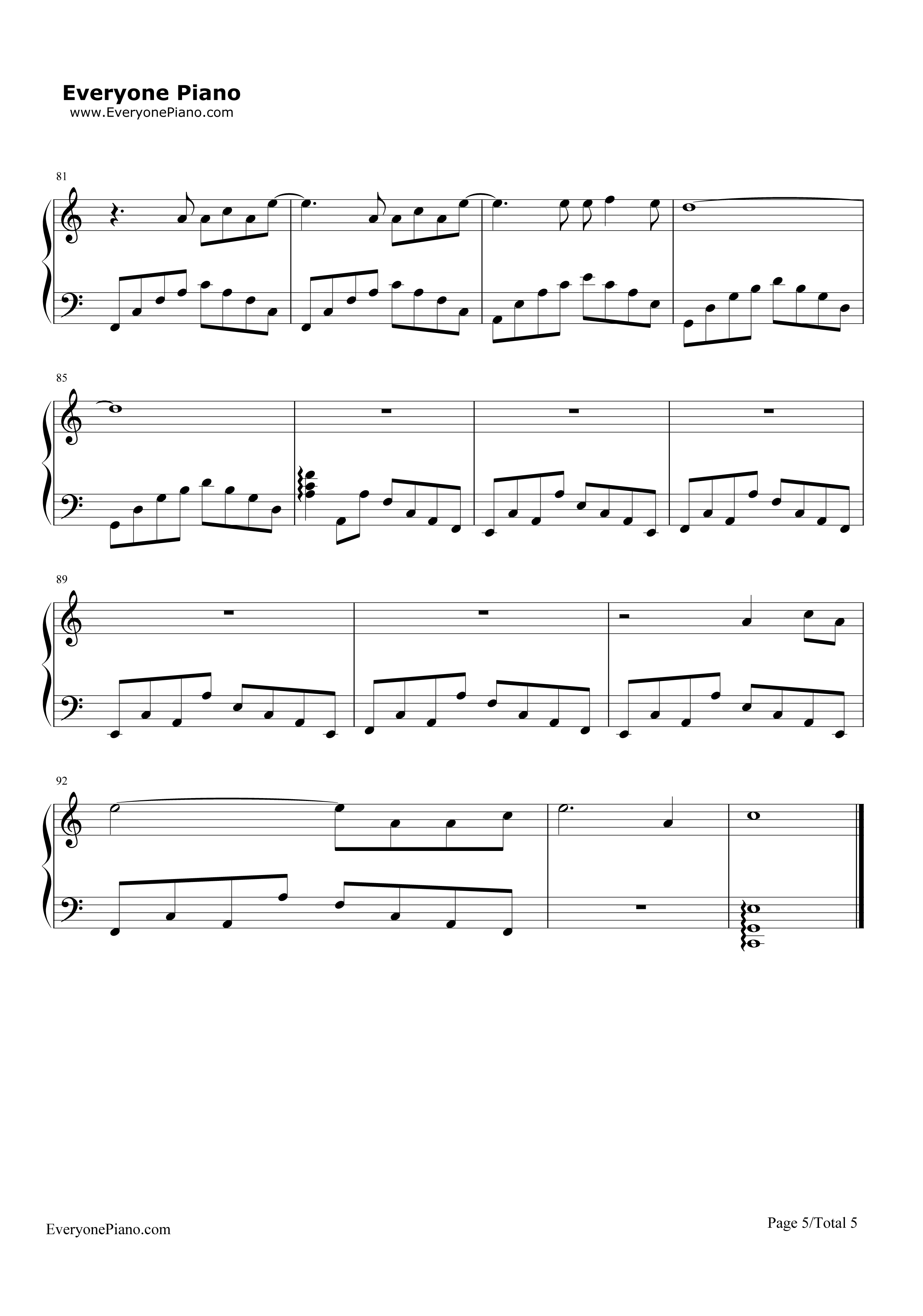 The_Last_Goodbye钢琴谱_Billy_Boyd