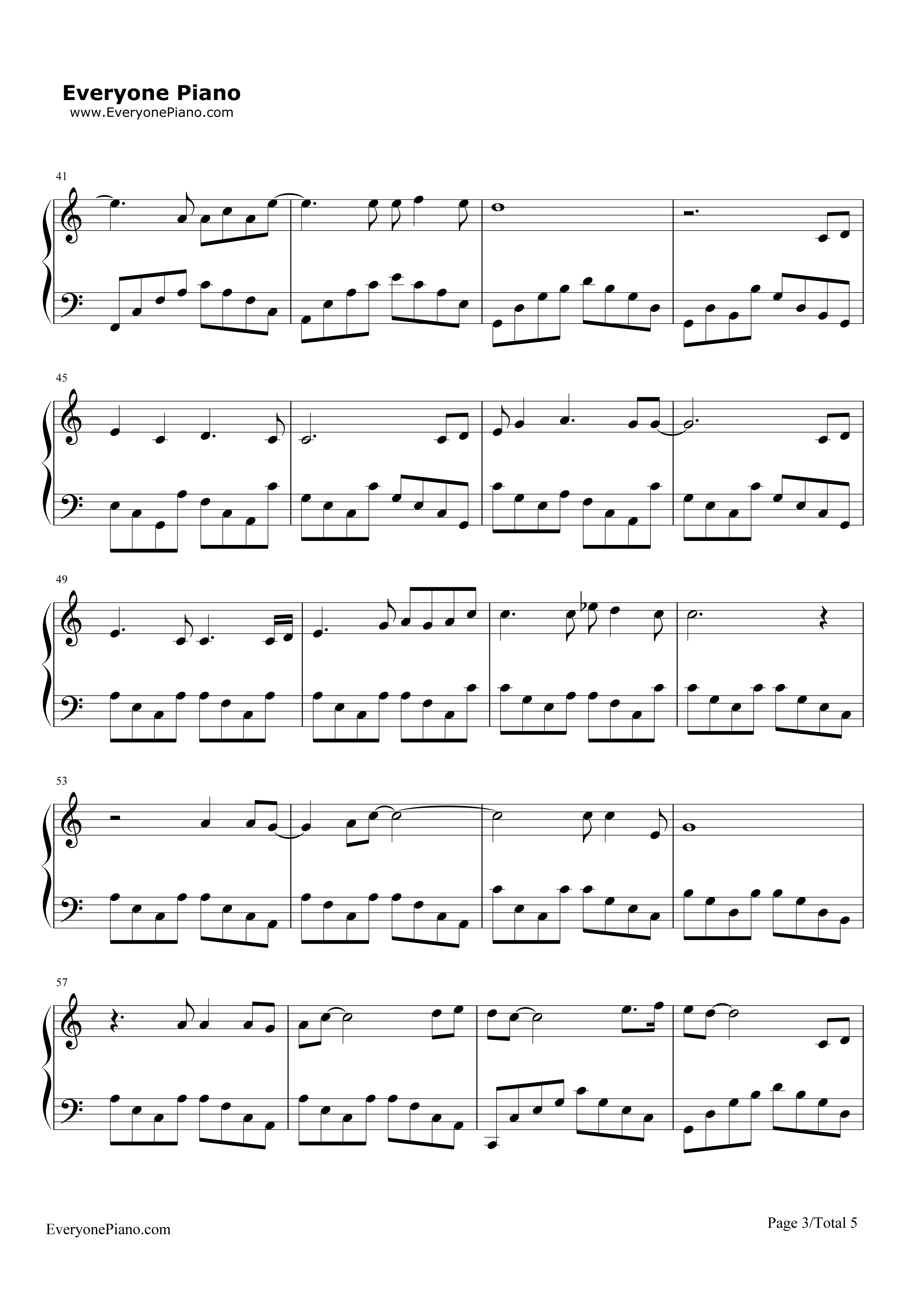 The_Last_Goodbye钢琴谱_Billy_Boyd