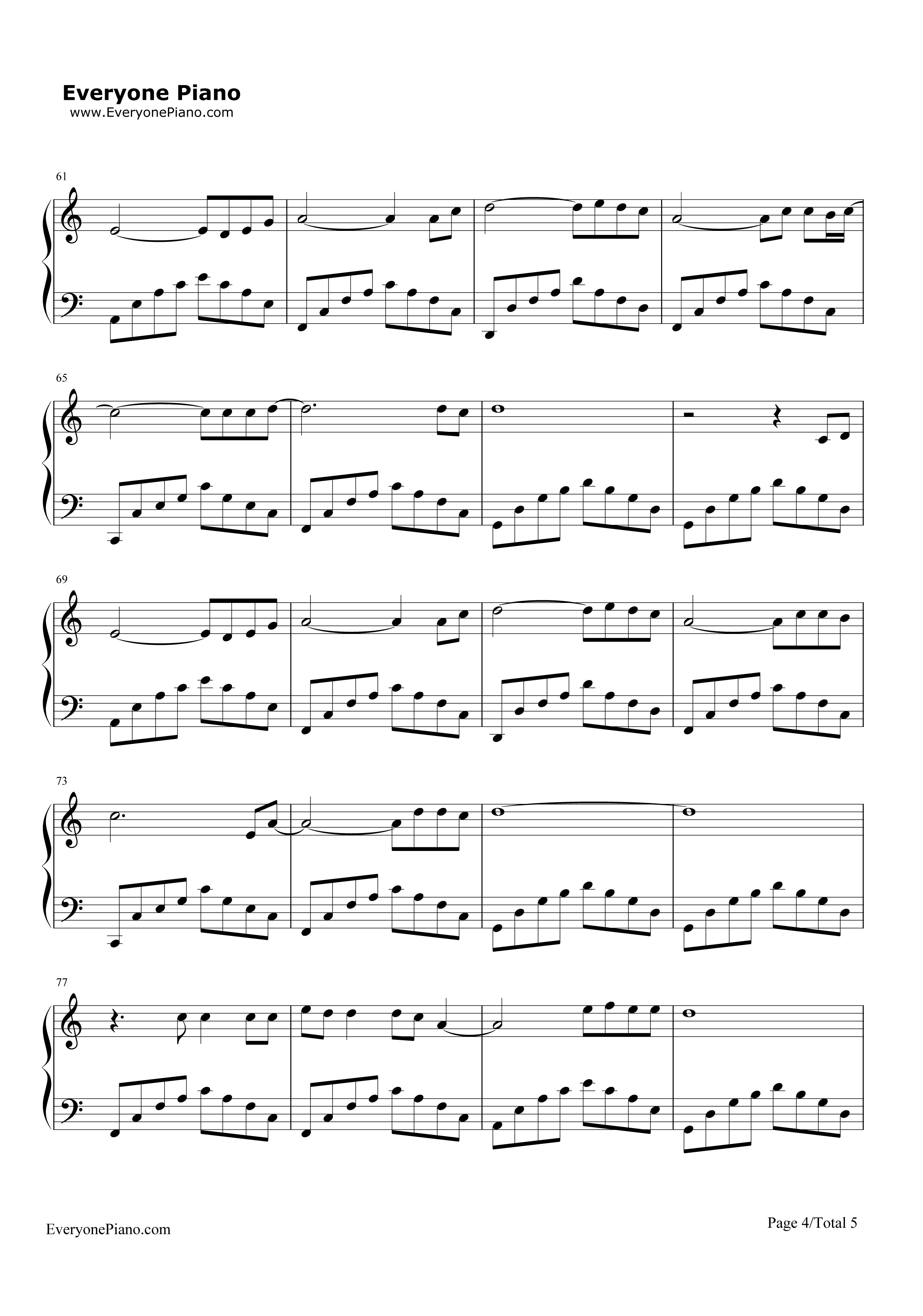 The_Last_Goodbye钢琴谱_Billy_Boyd