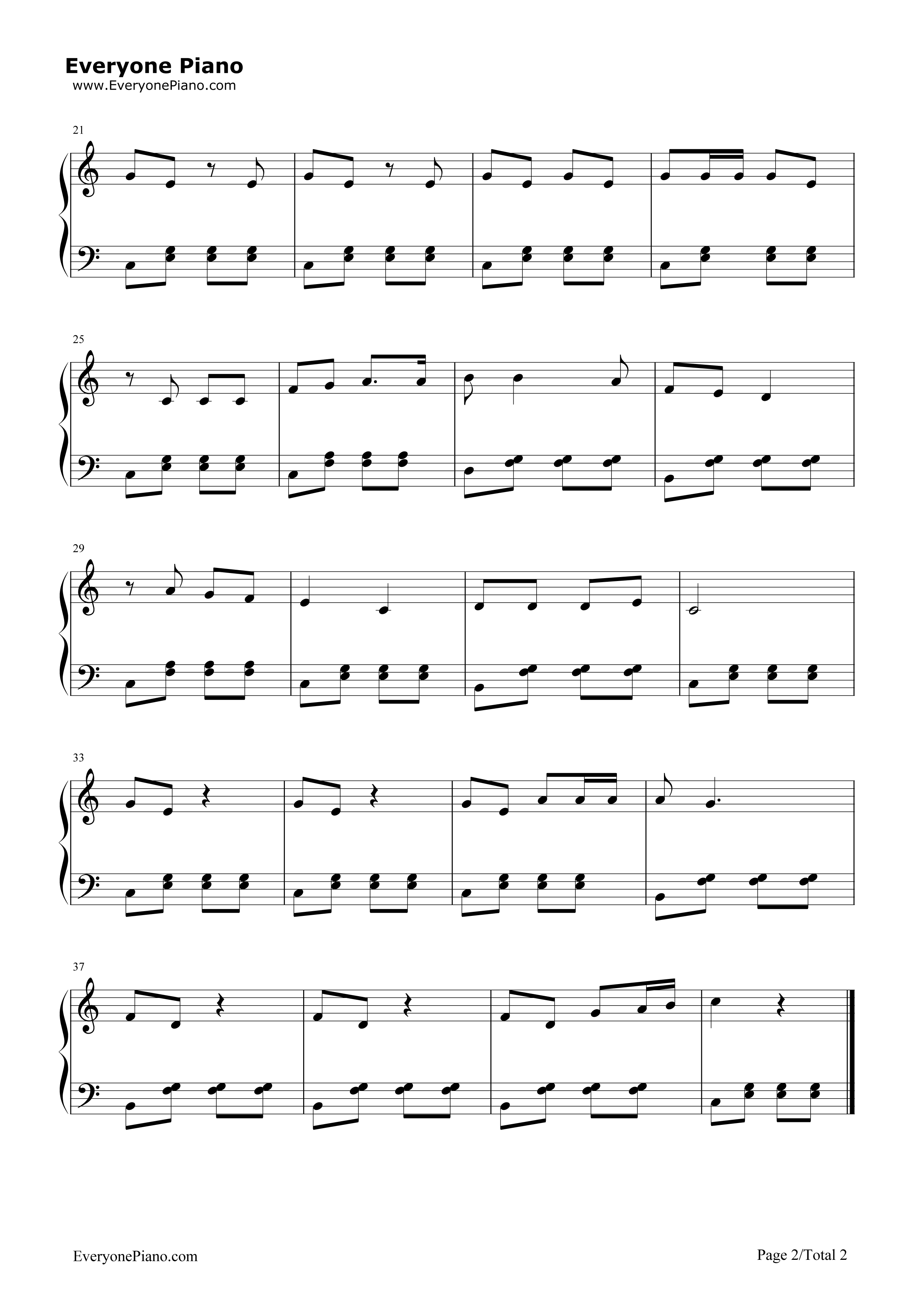 风铃叮叮当钢琴谱_儿歌