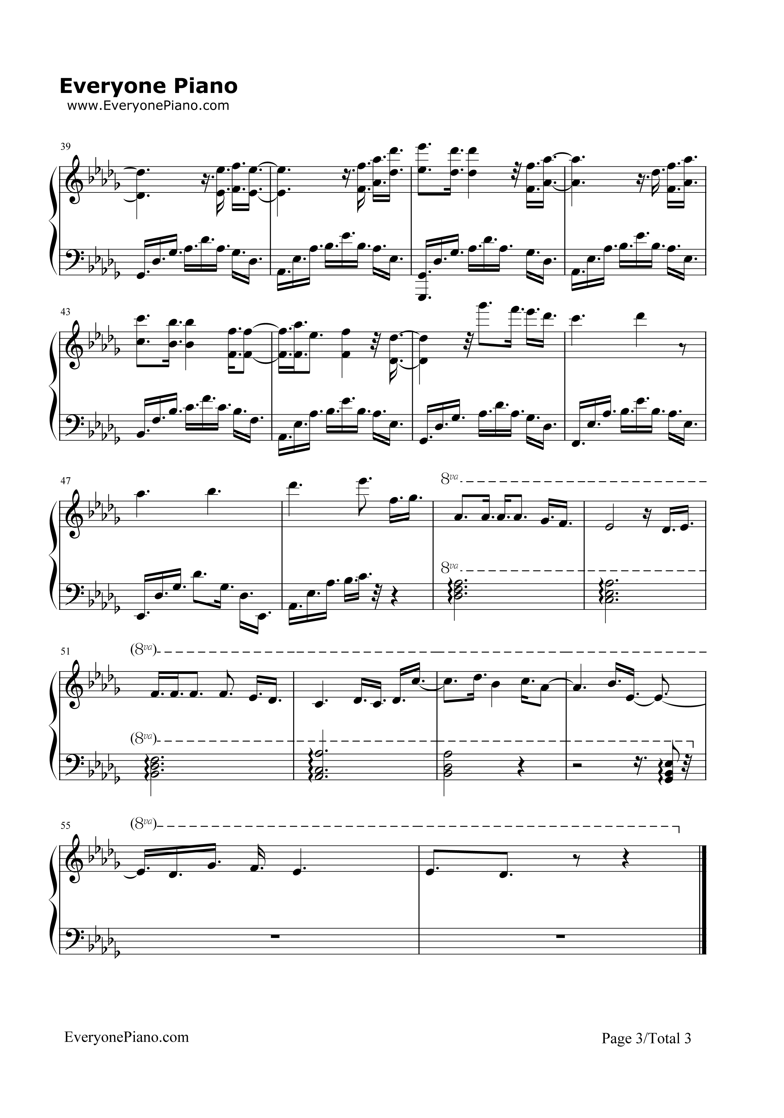 Million_Clouds钢琴谱_坂本真绫