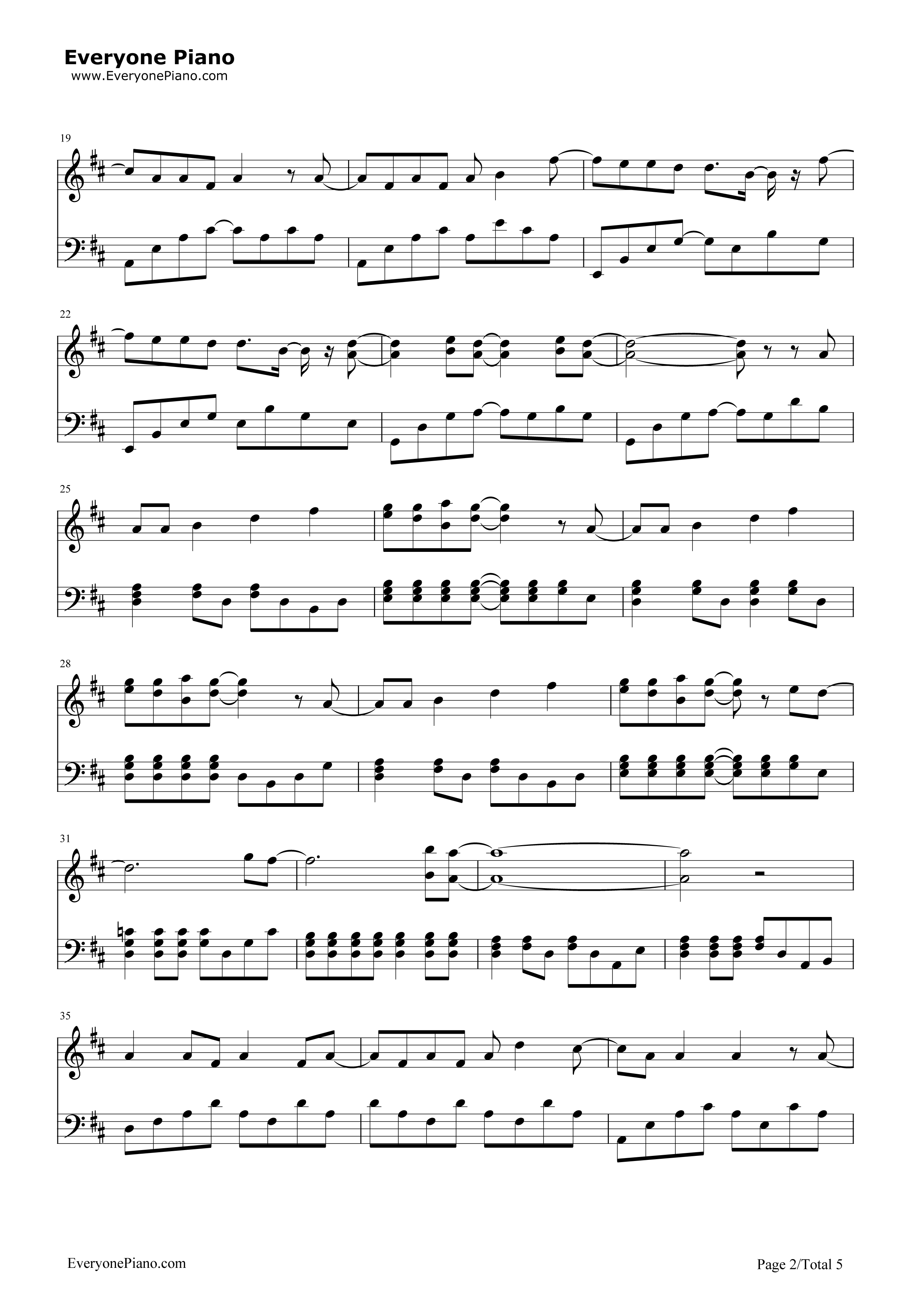 Feels_Like_Summer钢琴谱_Tim_Wheeler