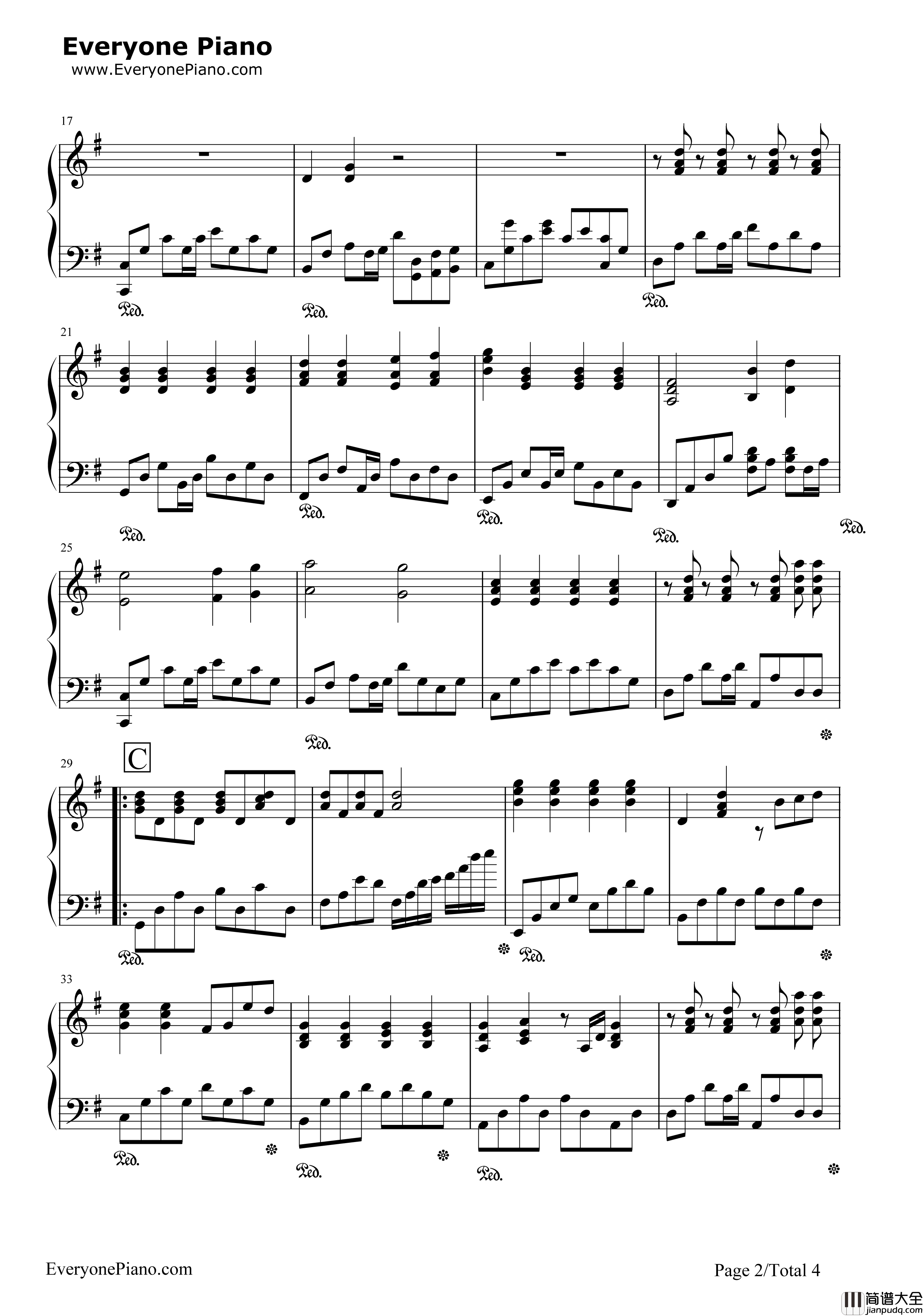 花香钢琴谱_许绍洋