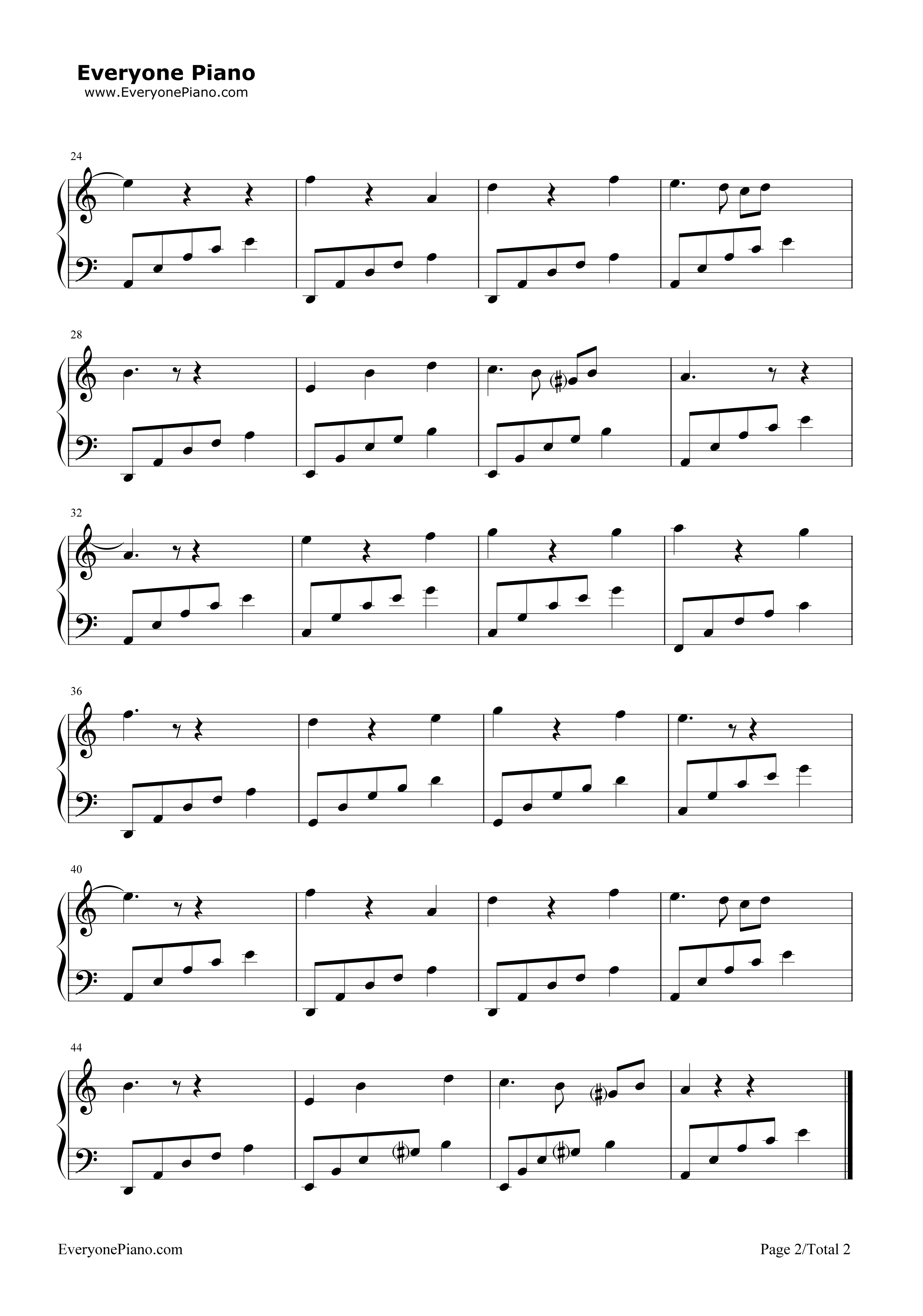 爸爸的祝福钢琴谱_李学范