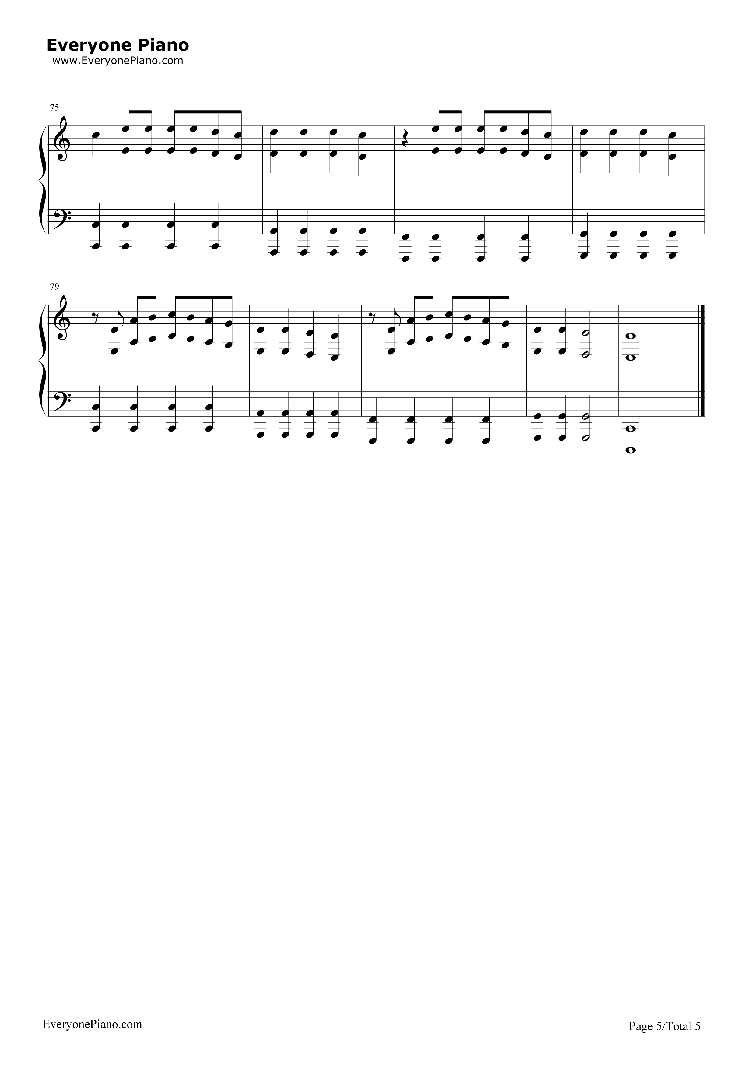 Can't_Stop_The_Feeling钢琴谱_The_Piano_Guys