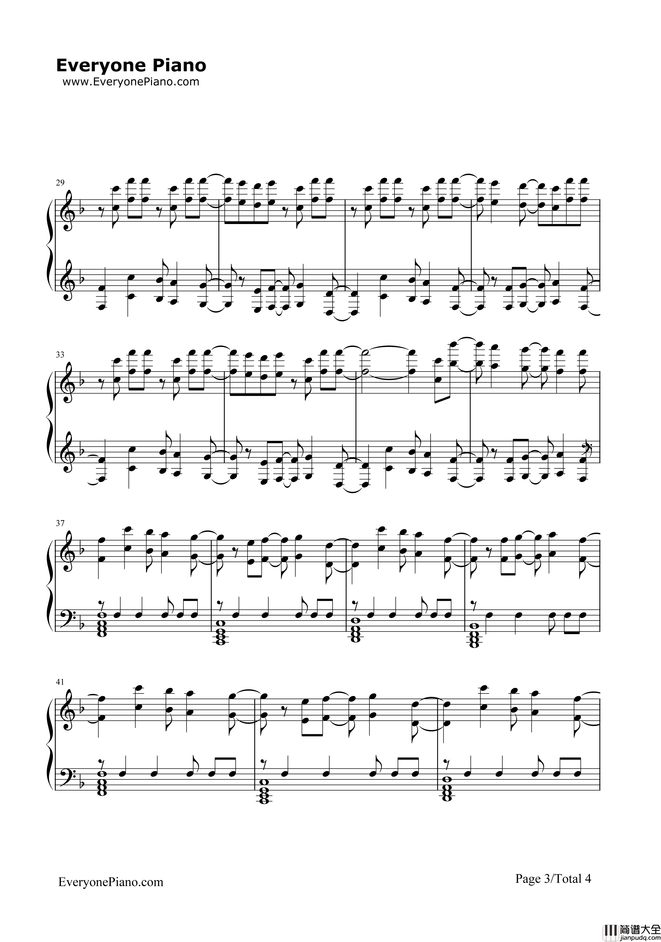 A_World_Without_Danger钢琴谱_Julien_Lamassonne_(Noam_Kaniel)