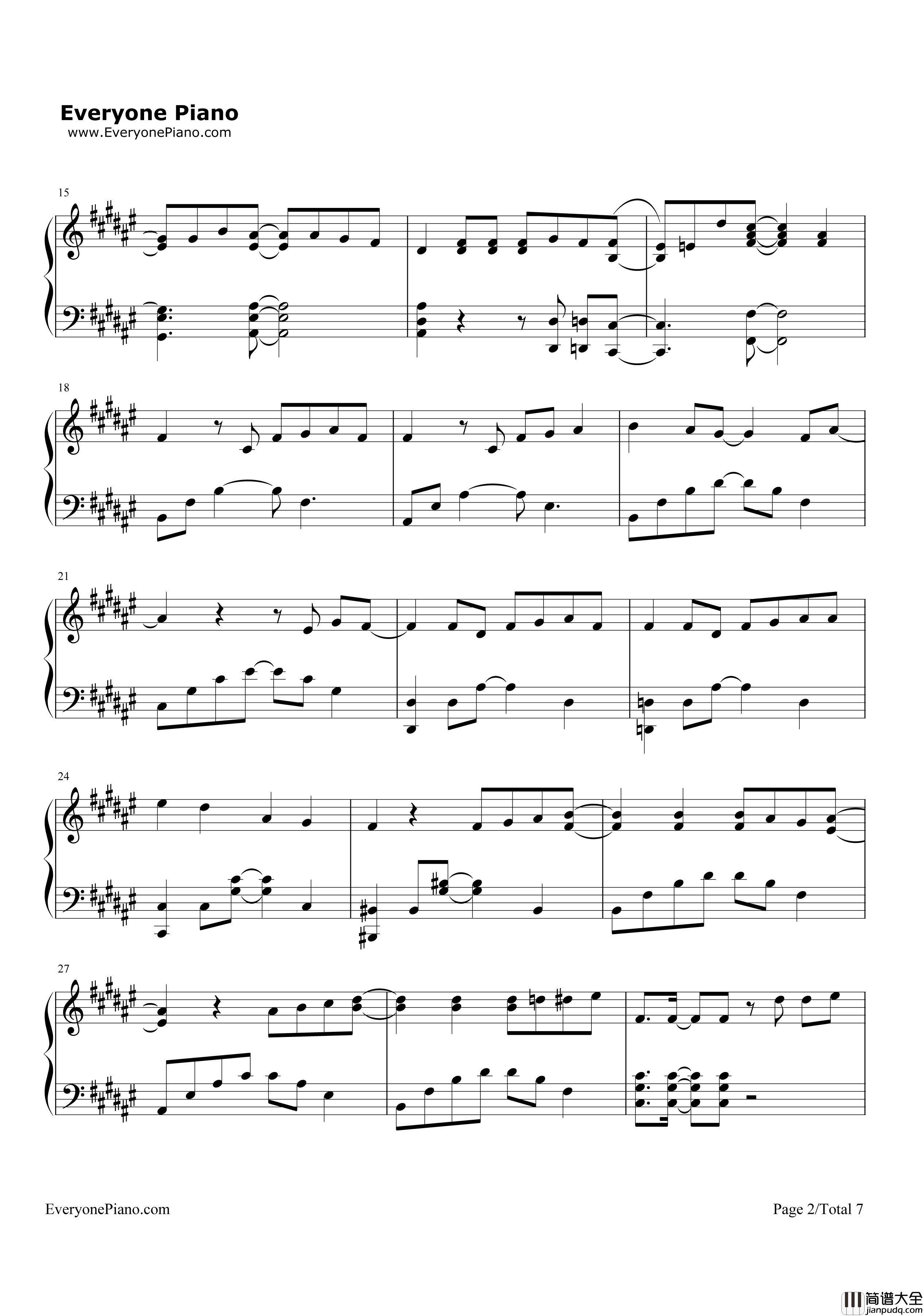 Jungle_P钢琴谱_5050