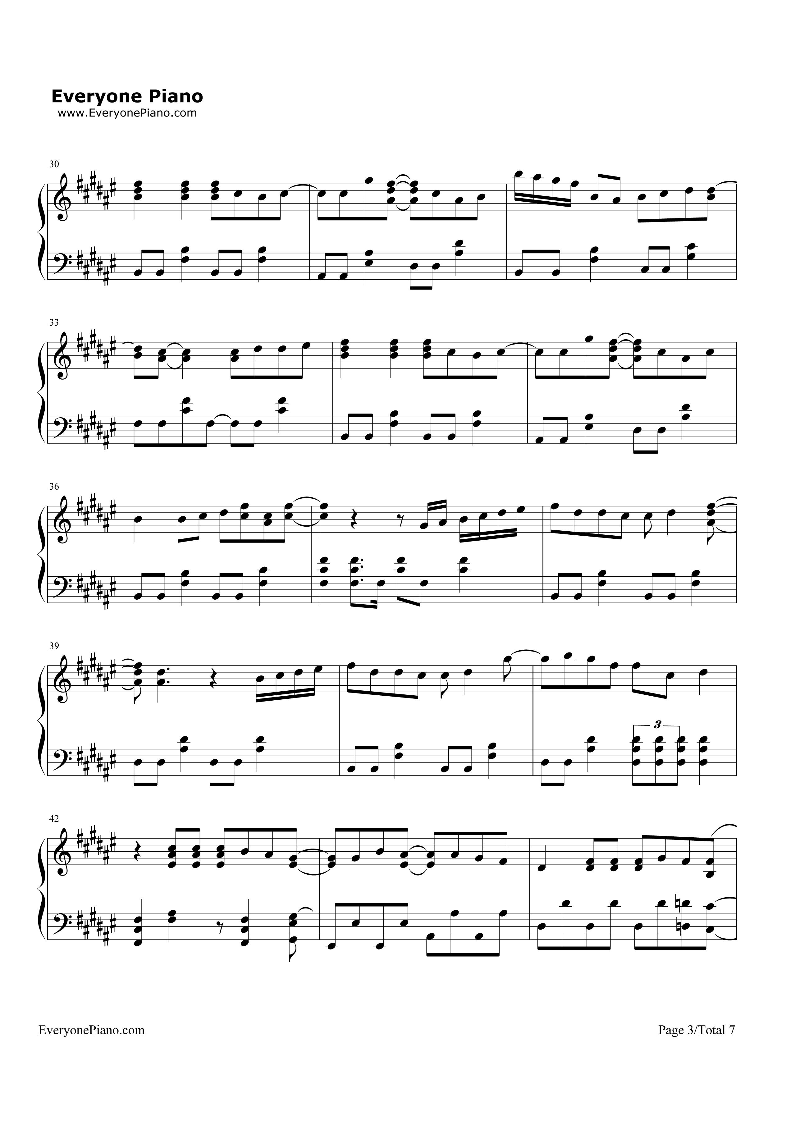 Jungle_P钢琴谱_5050