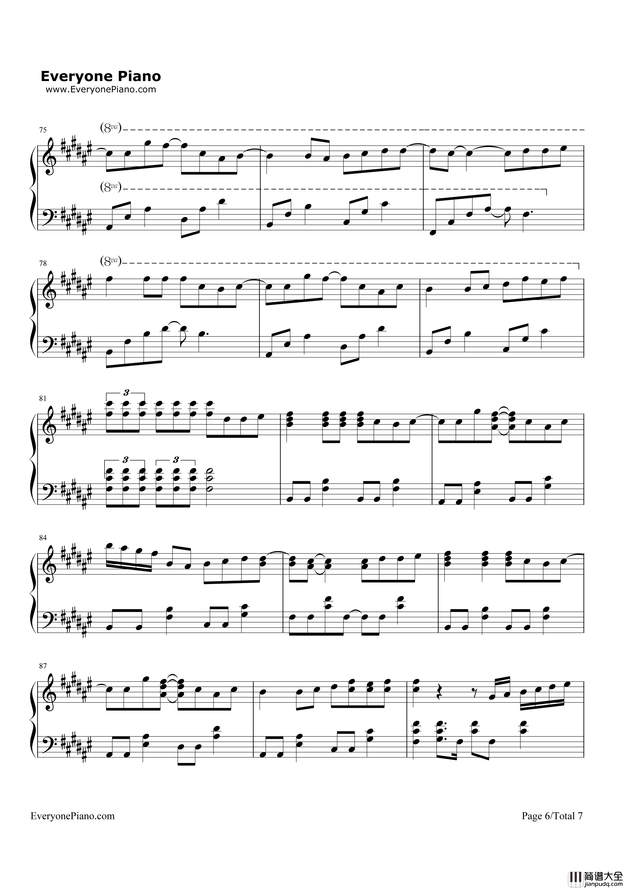 Jungle_P钢琴谱_5050