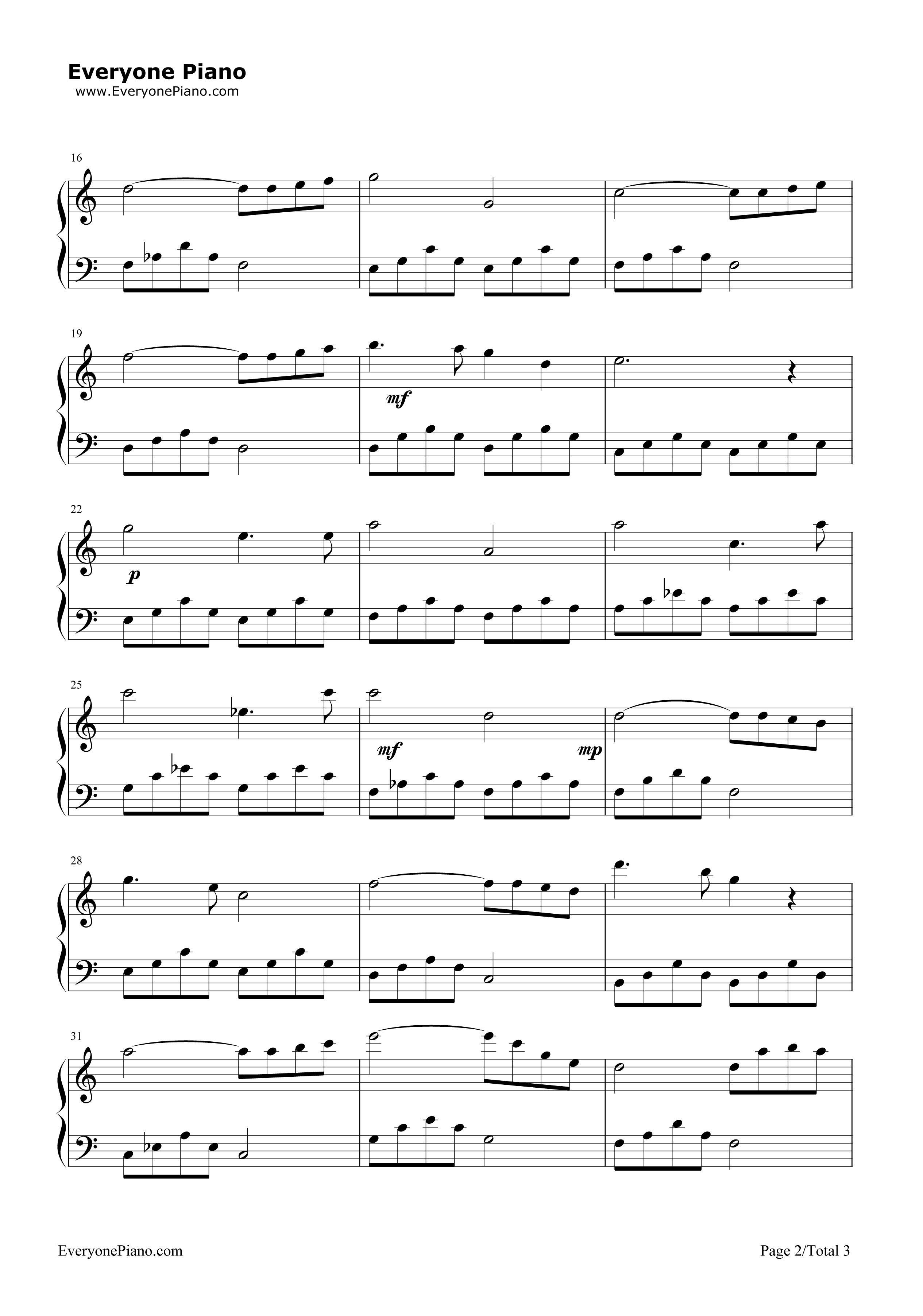 圣母颂钢琴谱_巴赫_古诺