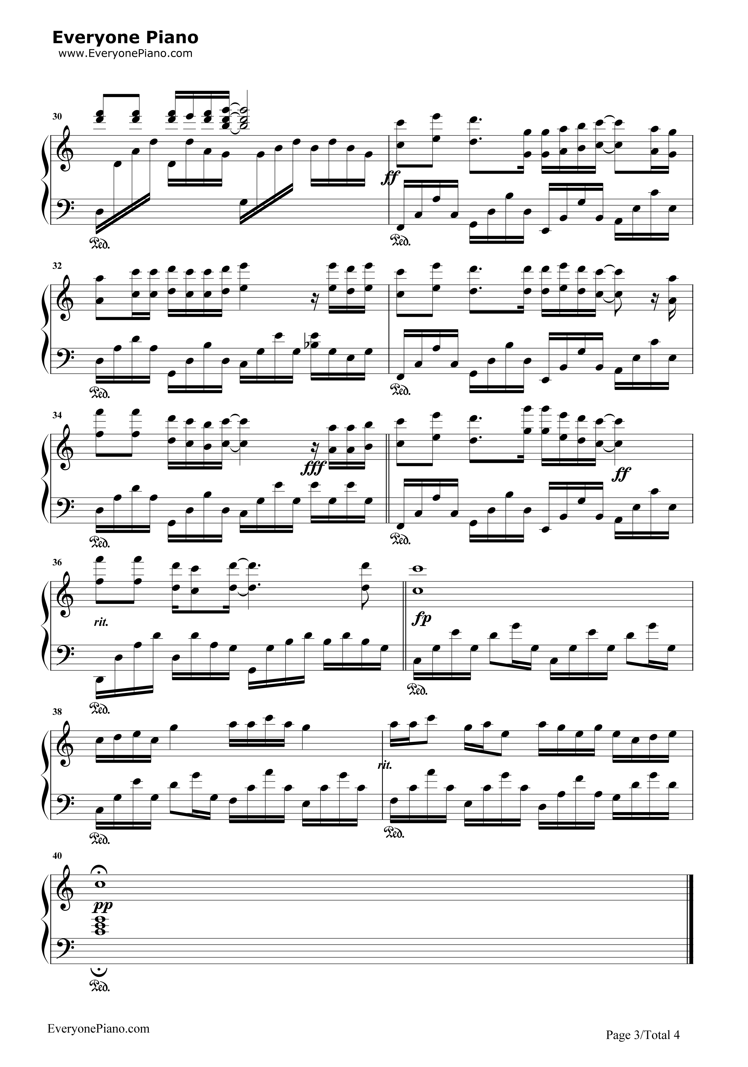 重返十七岁钢琴谱_群星