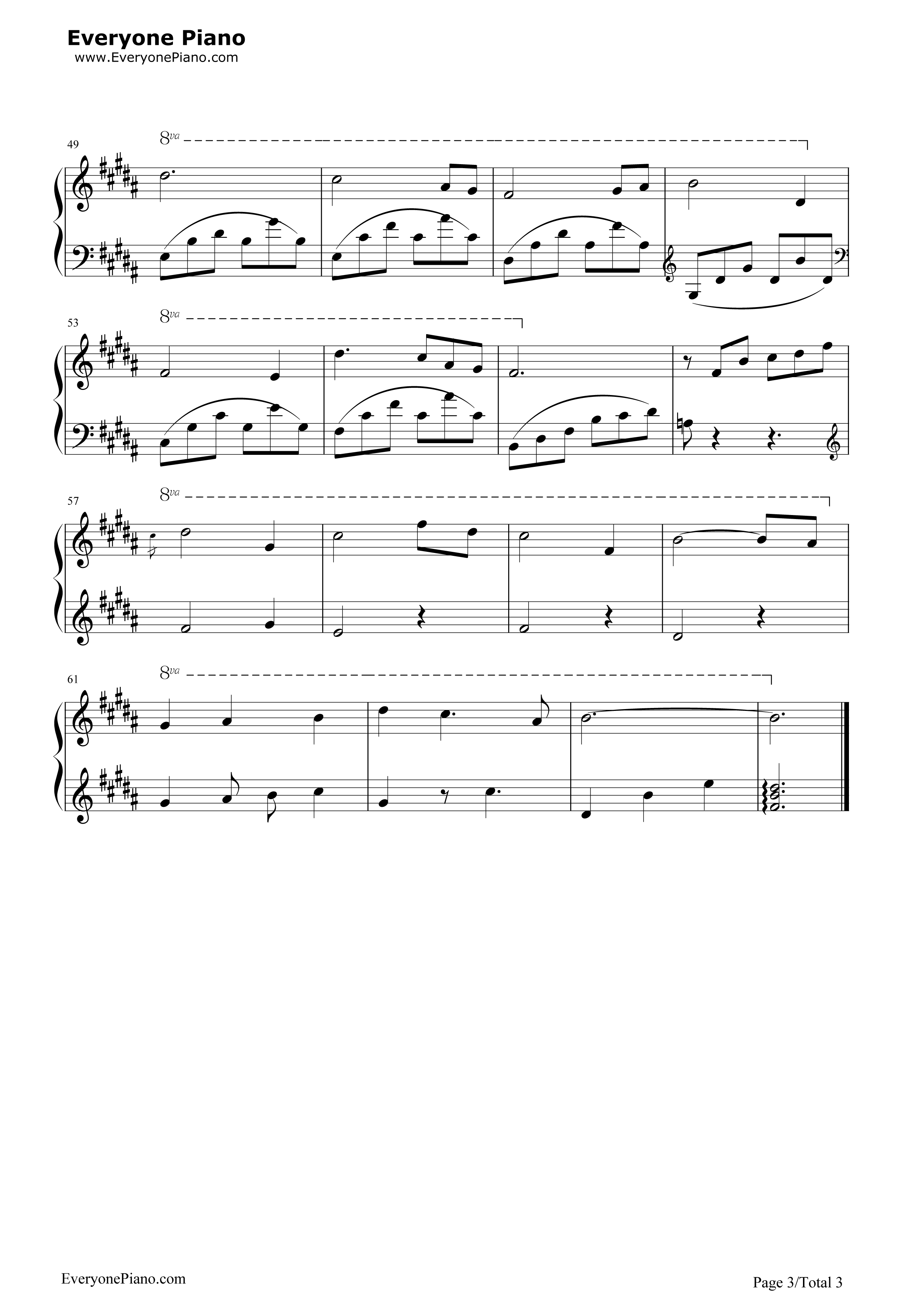 沈んだ気持ち钢琴谱_V.A.