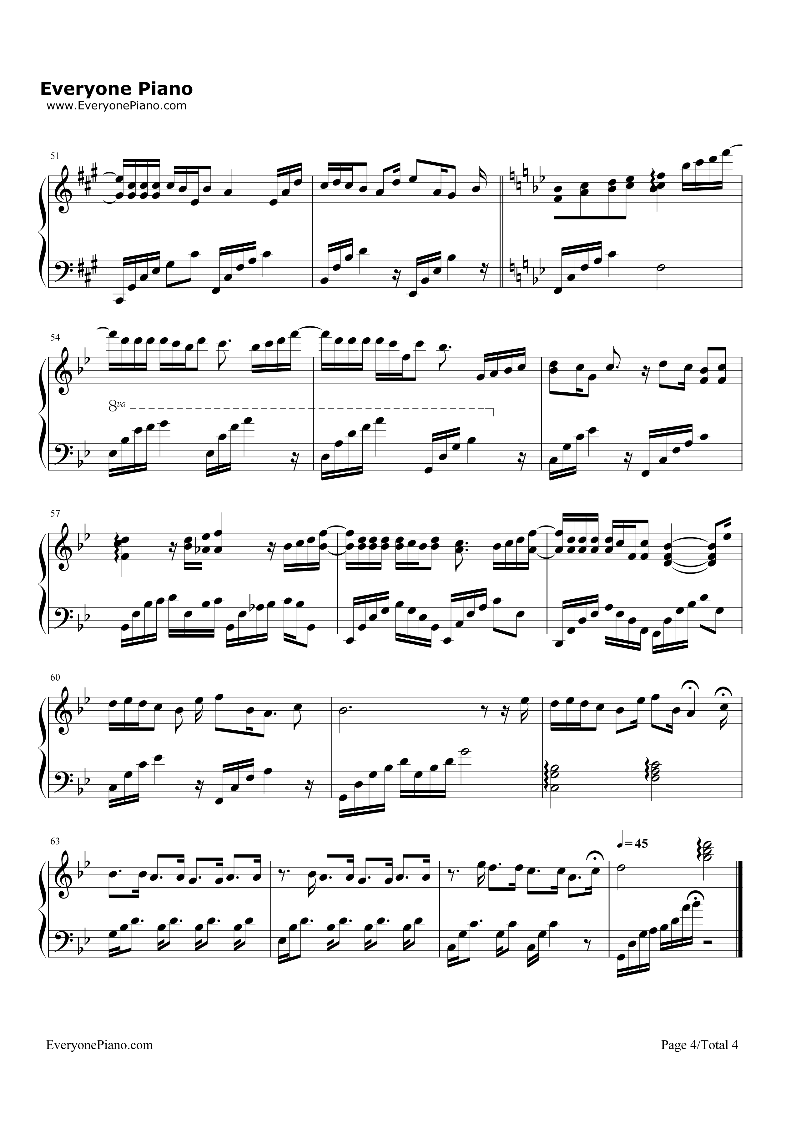 只是朋友钢琴谱_陈翔