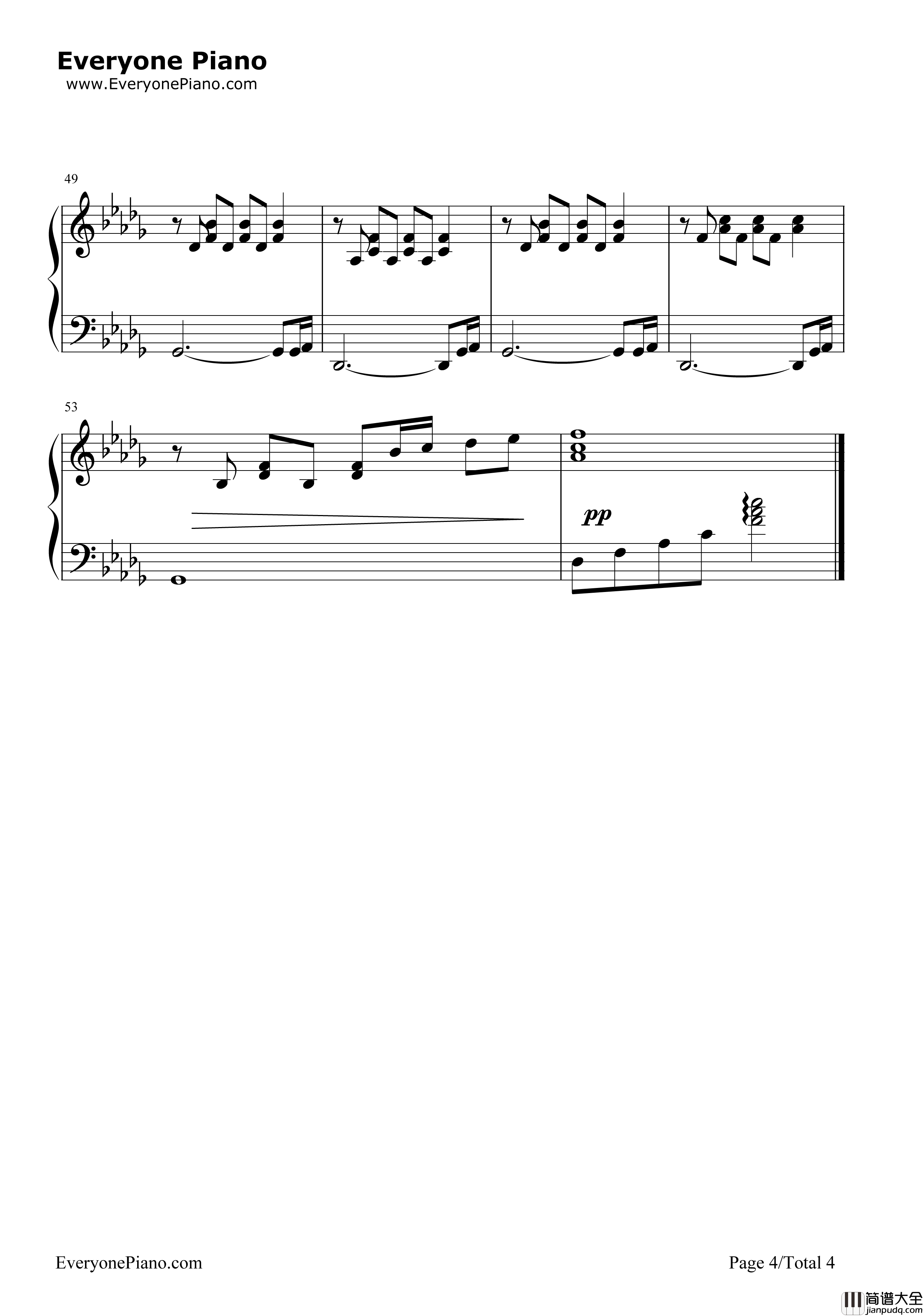 下雨的星期日钢琴谱_白日梦