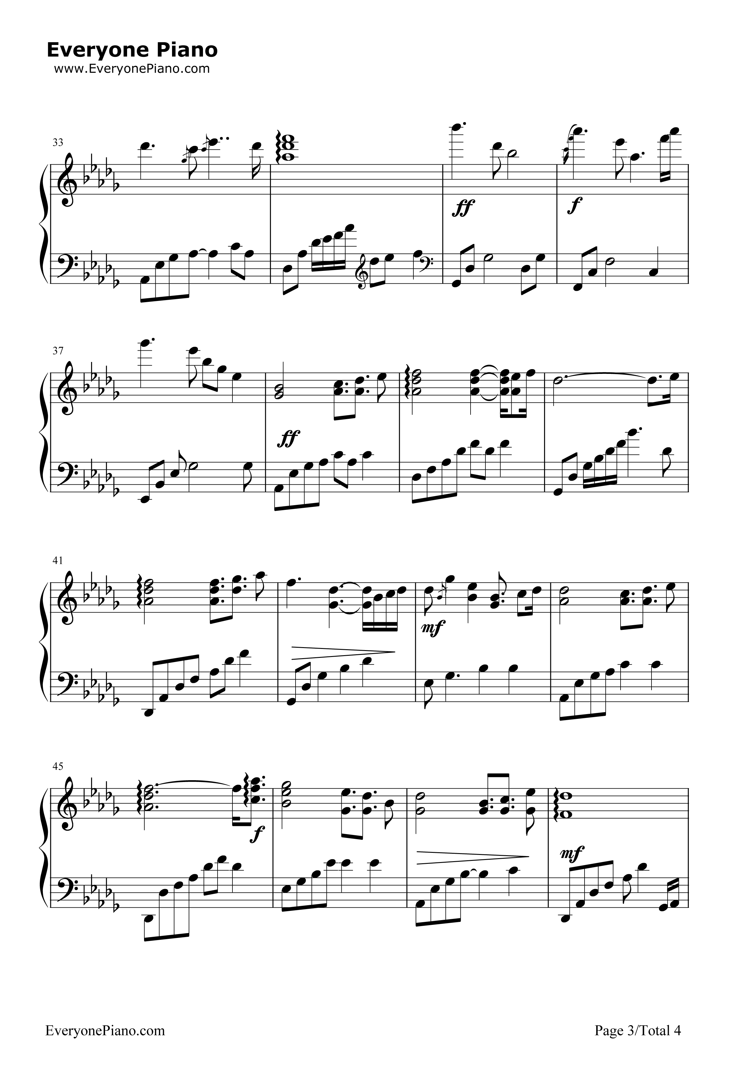 下雨的星期日钢琴谱_白日梦