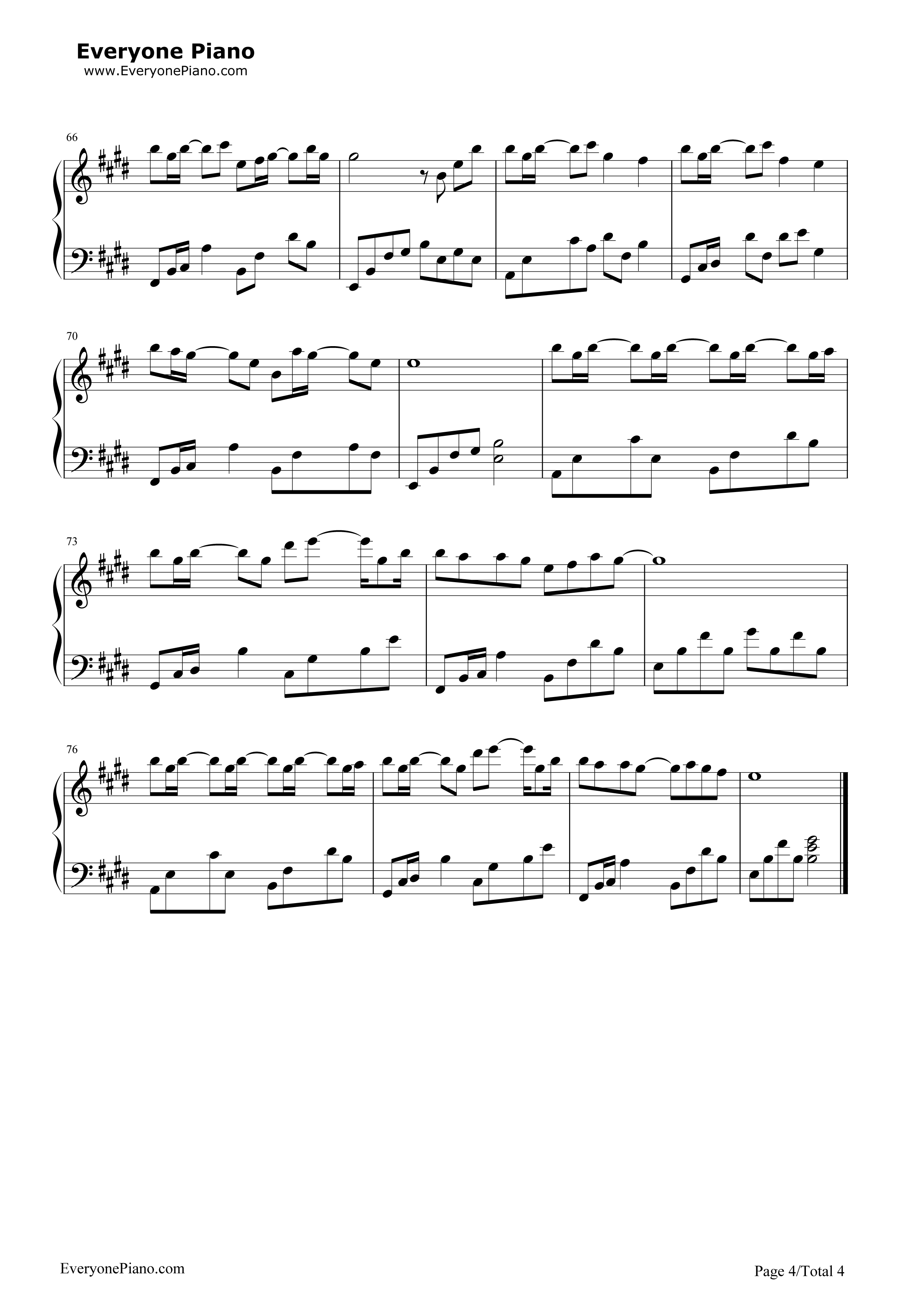 最后一页钢琴谱_江语晨