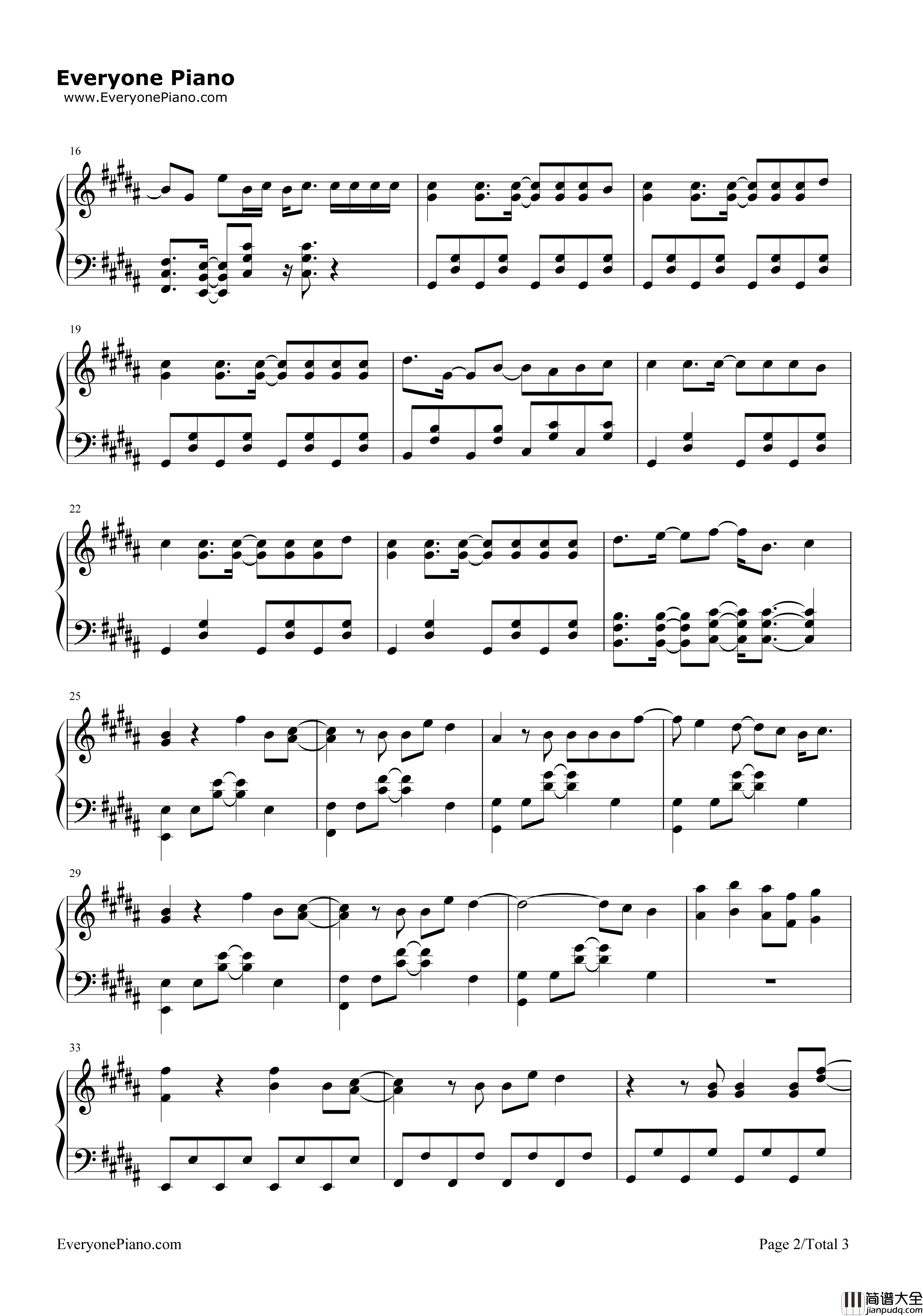 Renegade钢琴谱_STEREO_DIVE_FOUNDATION