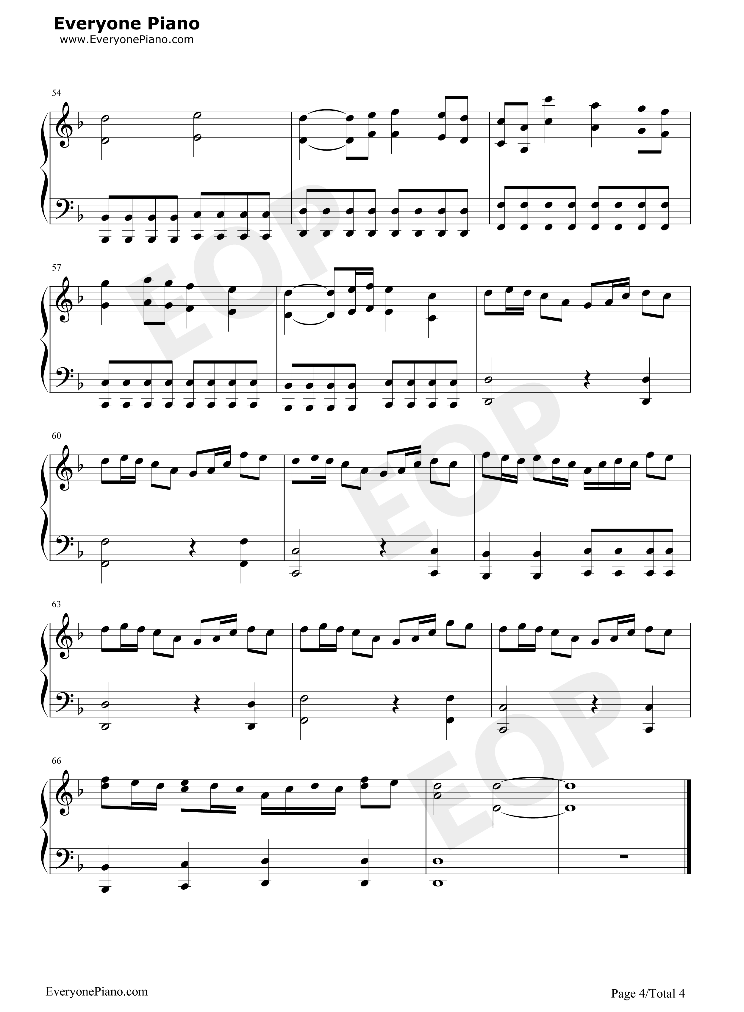 妖精的尾巴OST钢琴谱_高梨康治