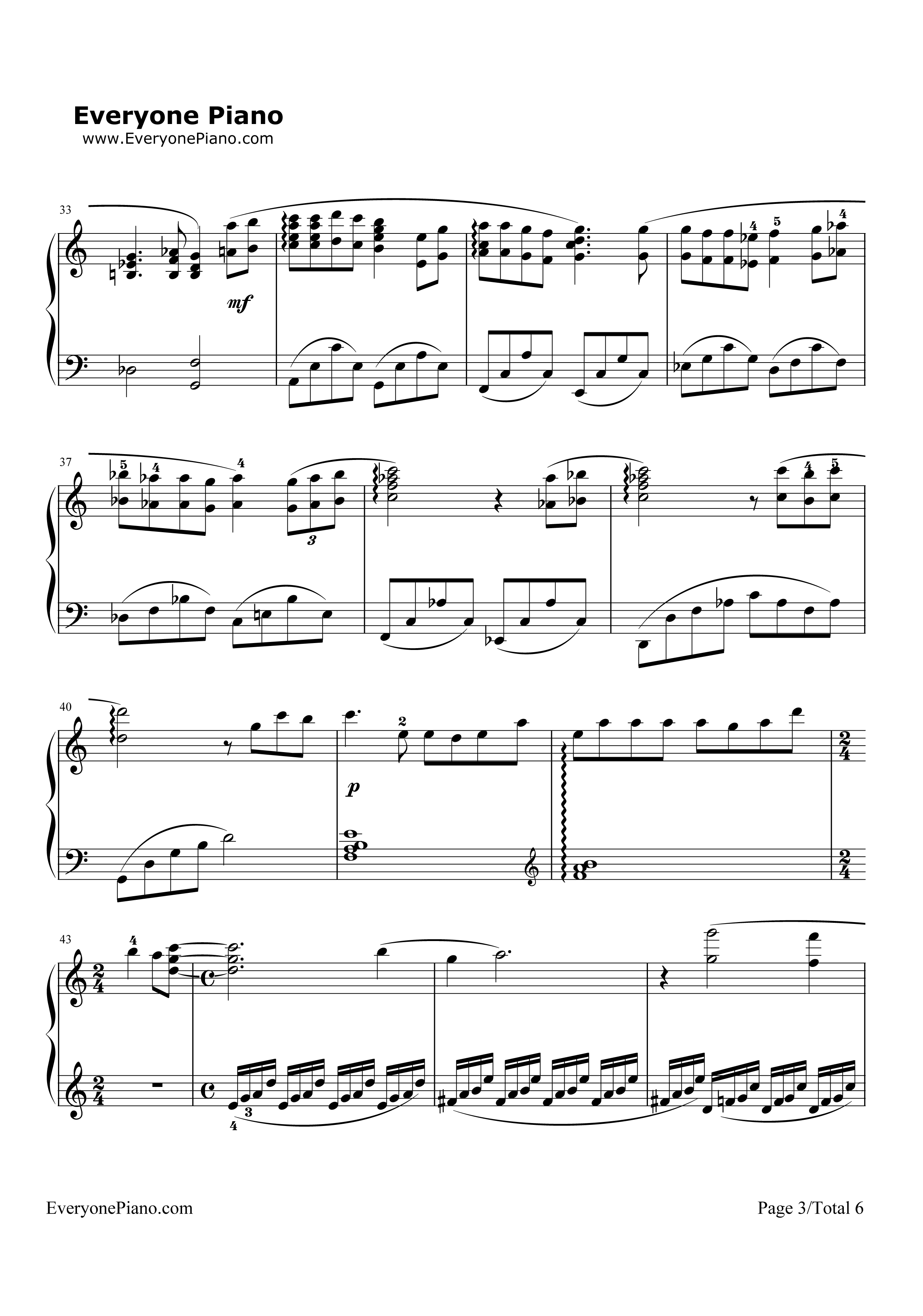 _千与千寻_钢琴谱_久石让_宫崎骏