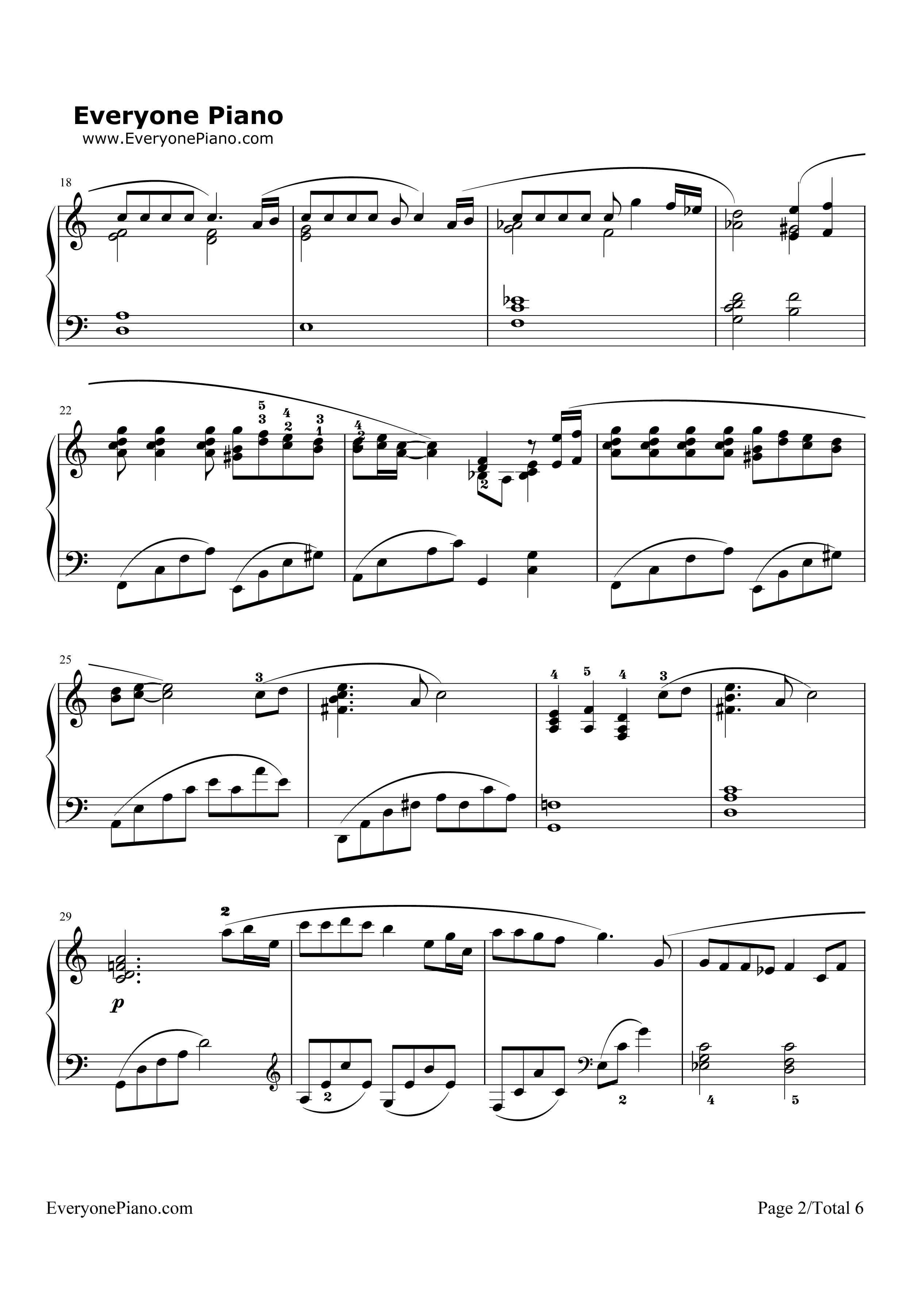 _千与千寻_钢琴谱_久石让_宫崎骏