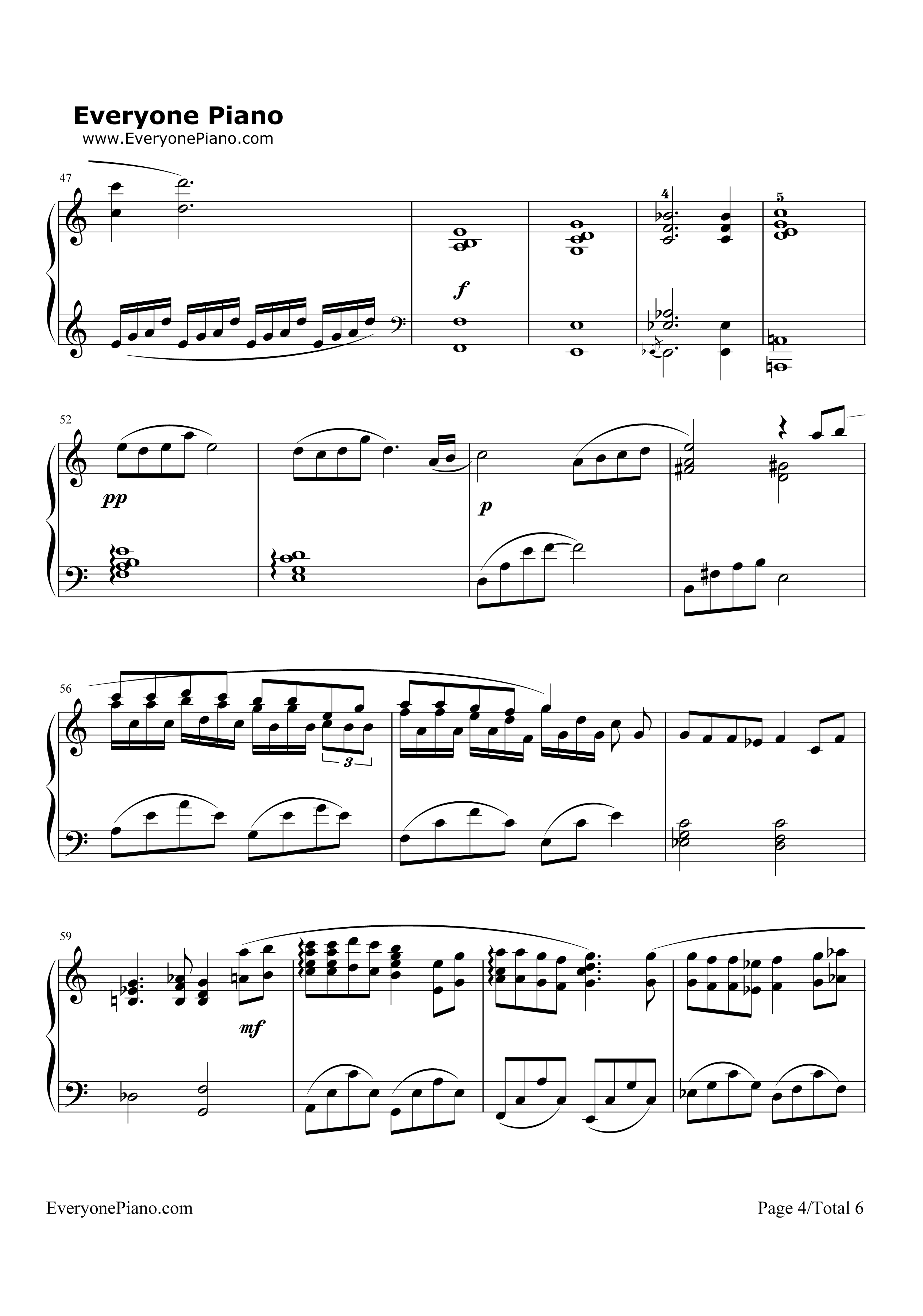 _千与千寻_钢琴谱_久石让_宫崎骏