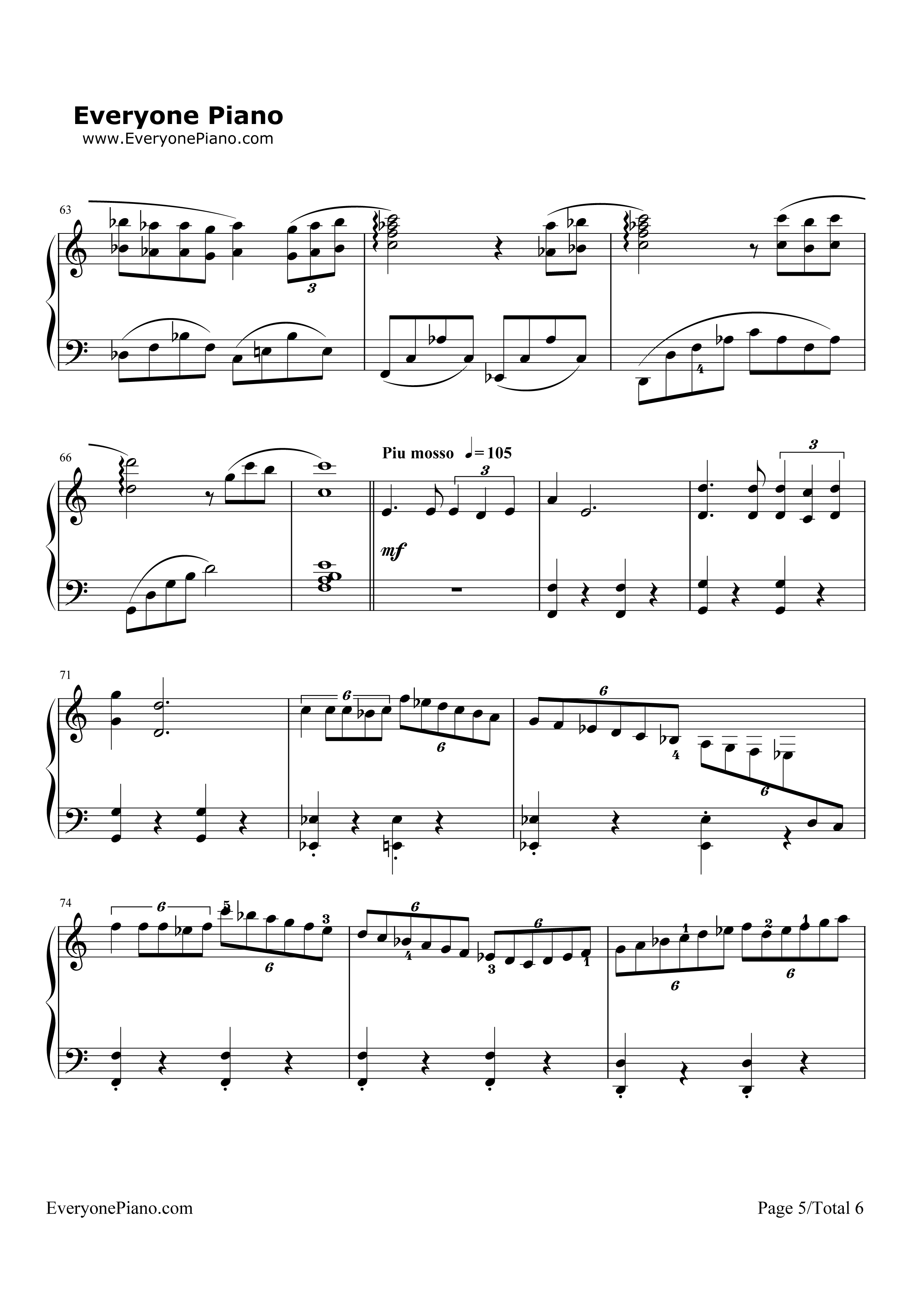 _千与千寻_钢琴谱_久石让_宫崎骏